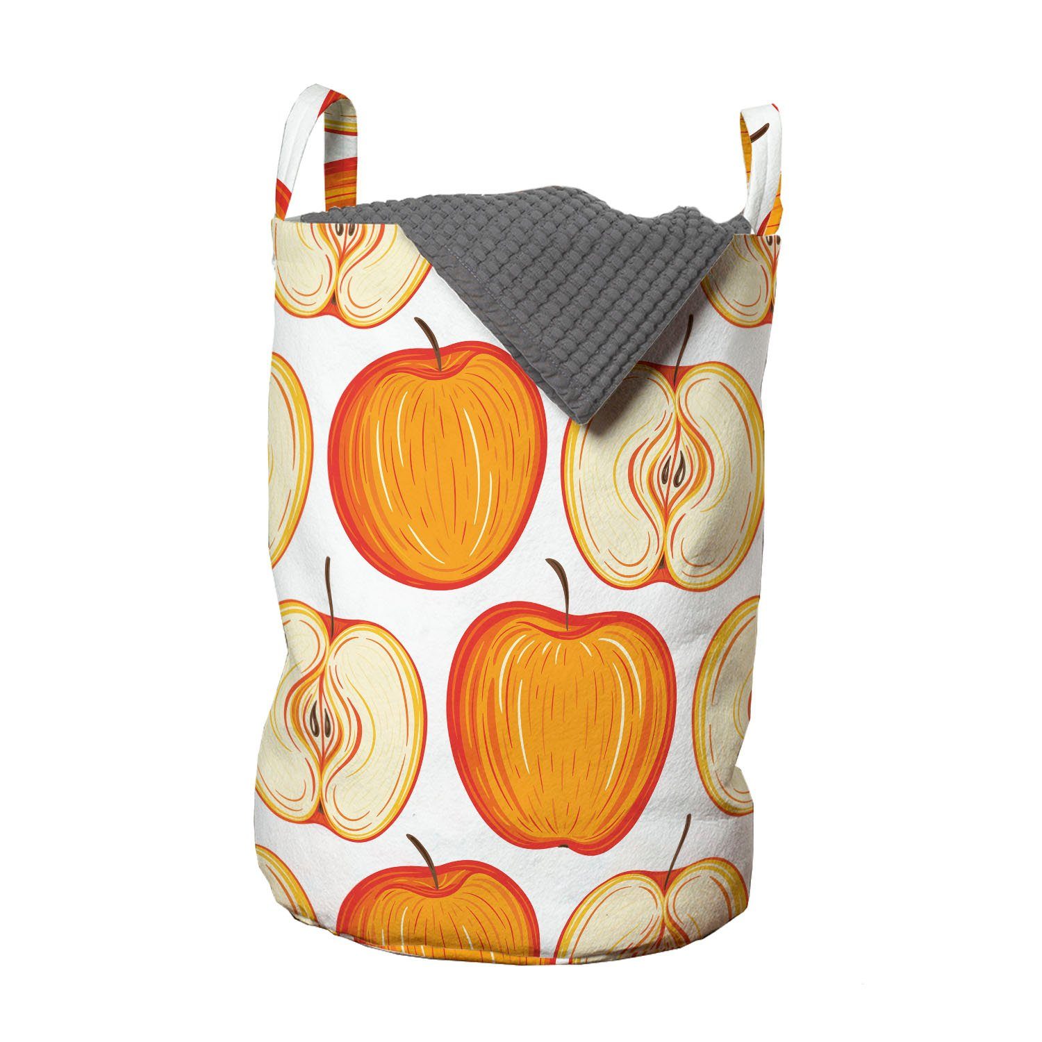 Farben Griffen Apfel Waschsalons, Fruity Warmen Artikel Wäschesäckchen für mit Kordelzugverschluss Abakuhaus Wäschekorb
