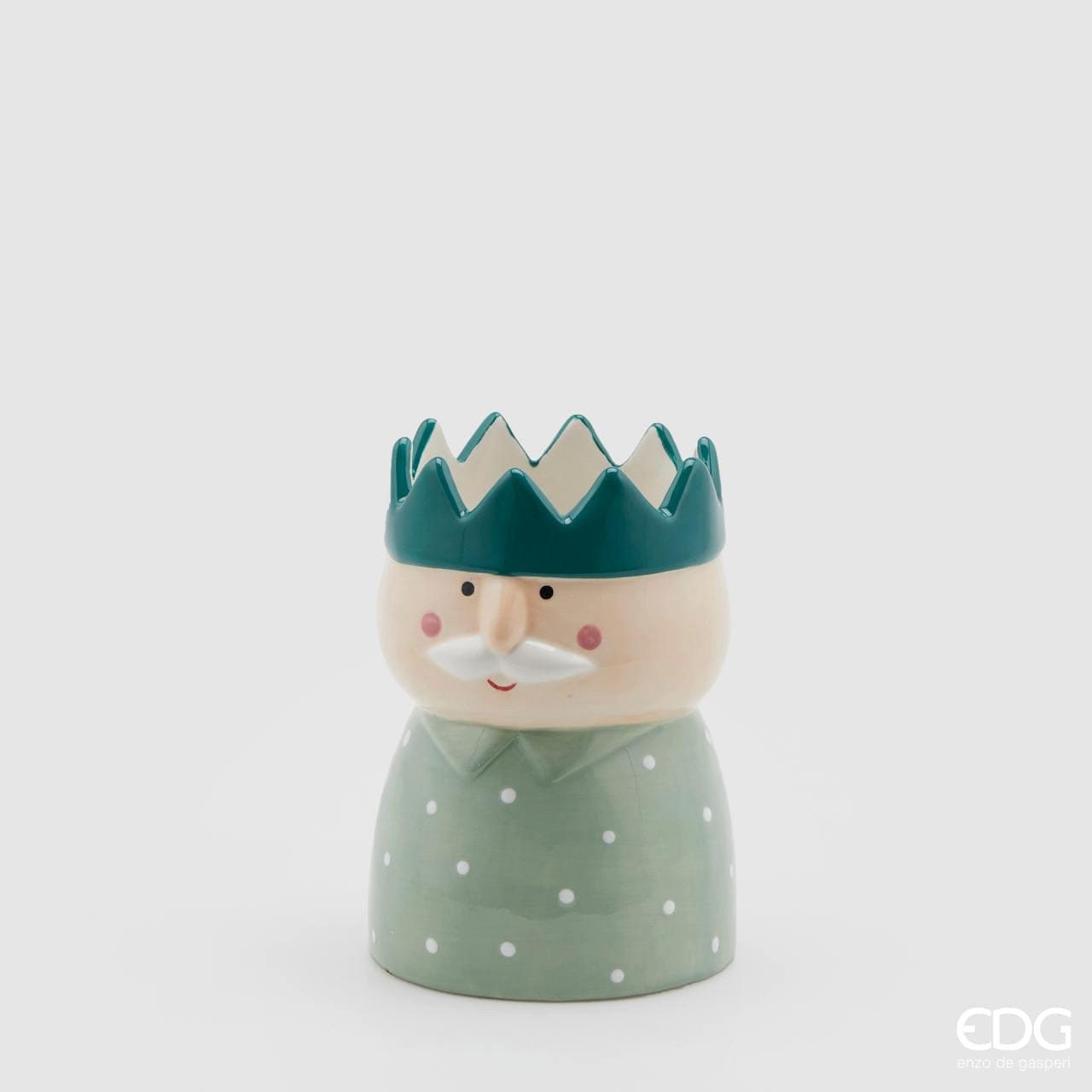 enzo de gasperi Dekovase Dekovase Motiv Opa im Mütze - bemalte Keramik Höhe 16 cm Ø 11 cm (verschiedene Größen können kombiniert werden)