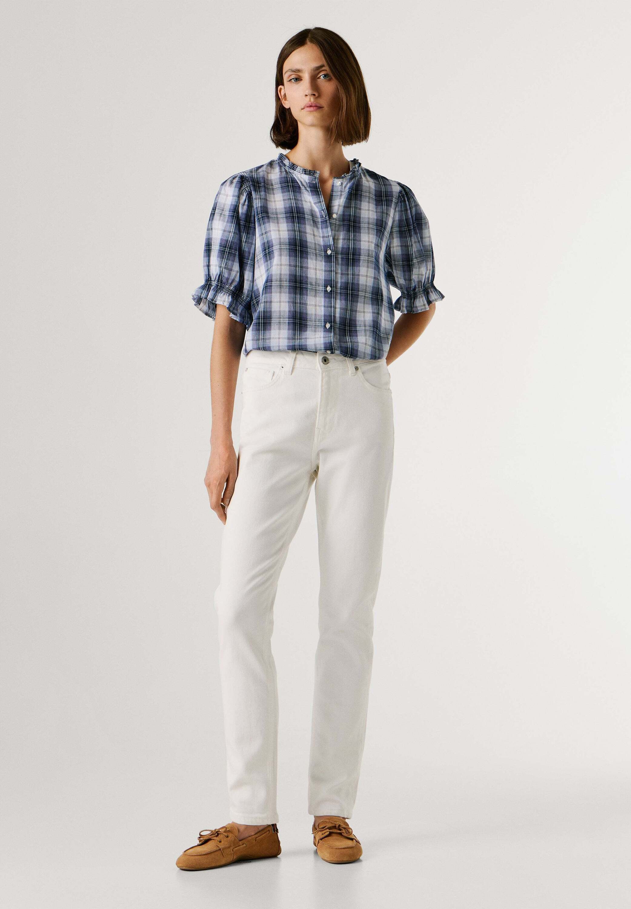 Pepe Jeans Straight-Jeans straight leg jeans TAPERED JEANS HW VIOLET