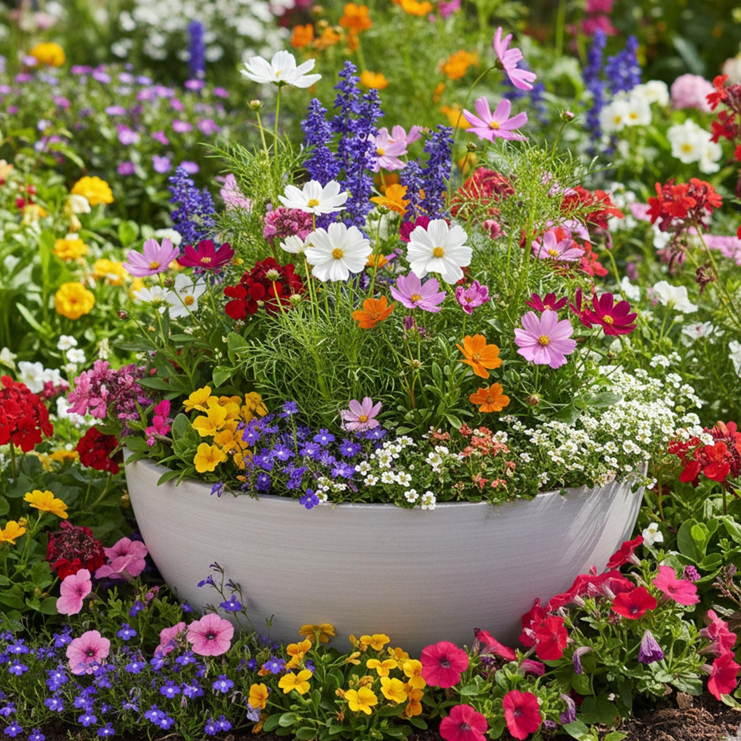 colourliving Blumentopf Pflanzkübel "BOWL" Ecostone – Rund, nachhaltig & wetterfest, Stilvolle Nachhaltigkeit für drinnen und draußen