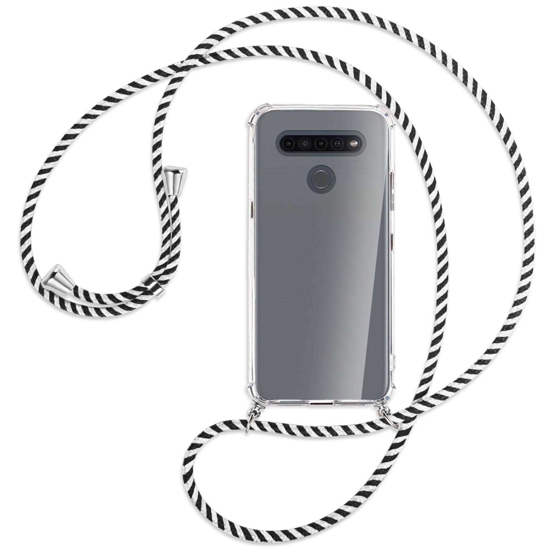 schwarz/weiß gestreift