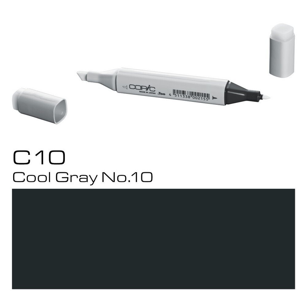 Thumbnail - COPIC Marker Typ C - 10, Cool Gray: Layoutmarker für Grafiker und Designer, (1-tlg)