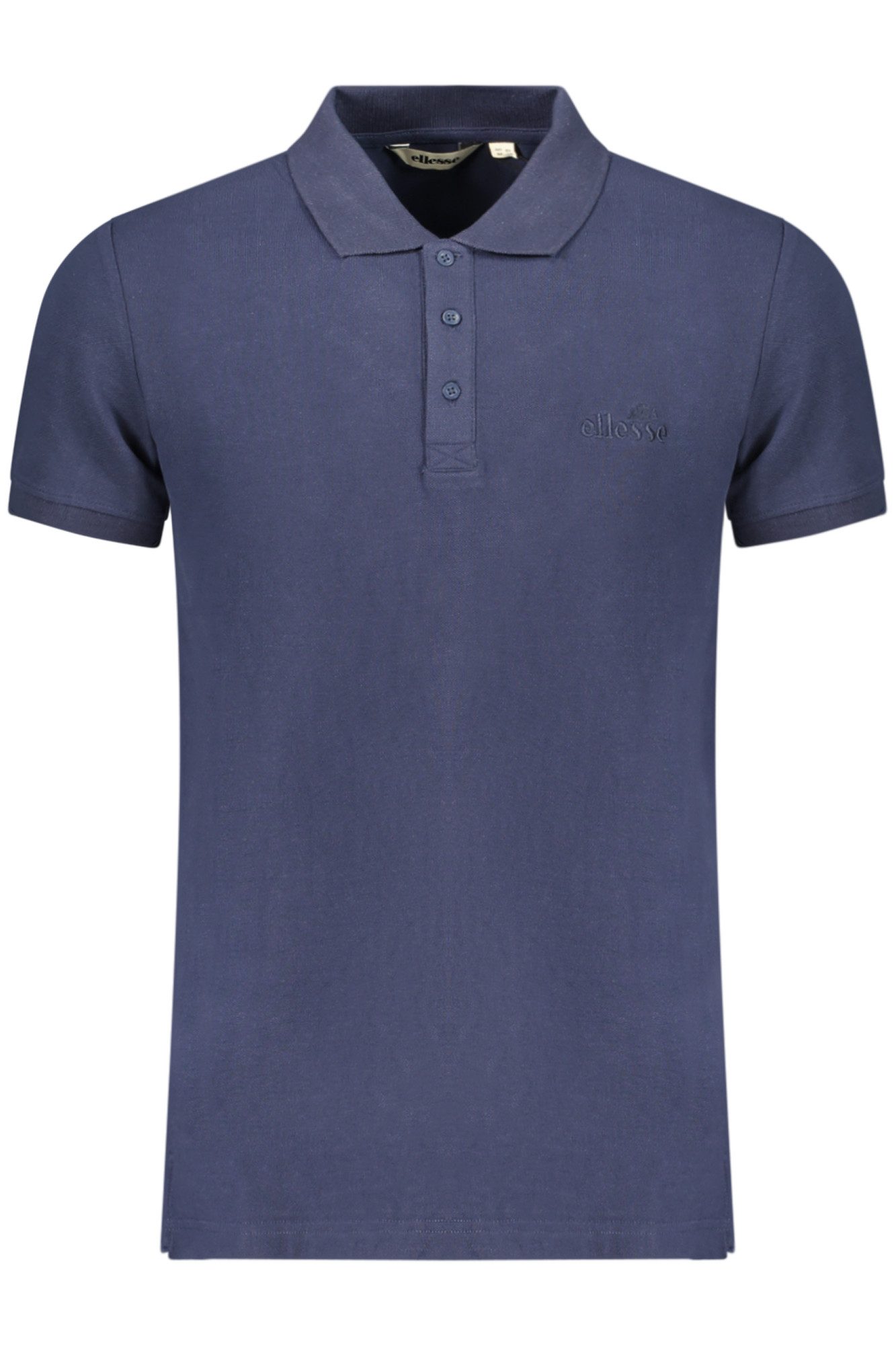 Ellesse Poloshirt Herren Kurzarm-Poloshirt Blau mit Stickerei und 3
