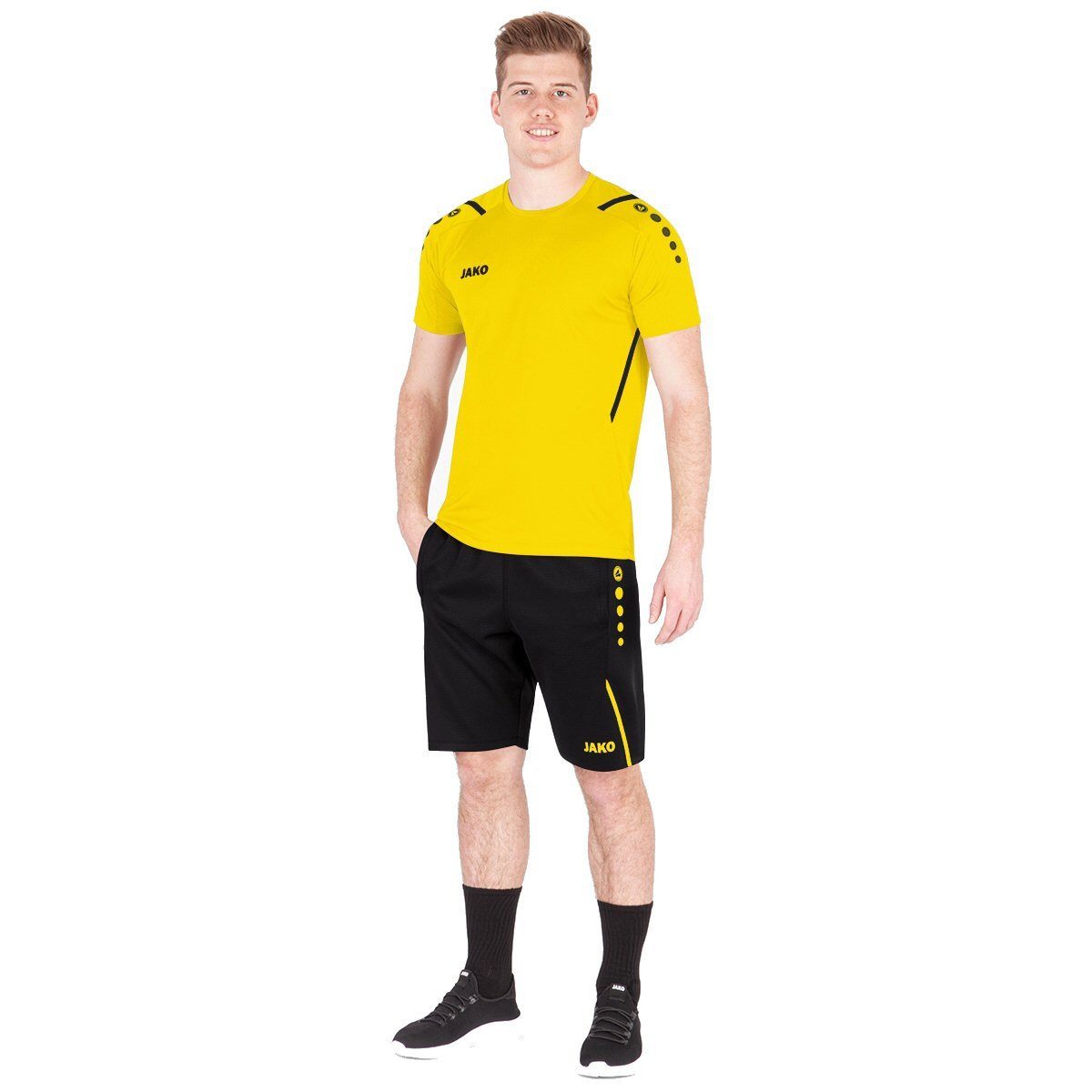 Jako Trainingshose (Short) Challenge - Double-Stretch-Knit, Seitentaschen mit