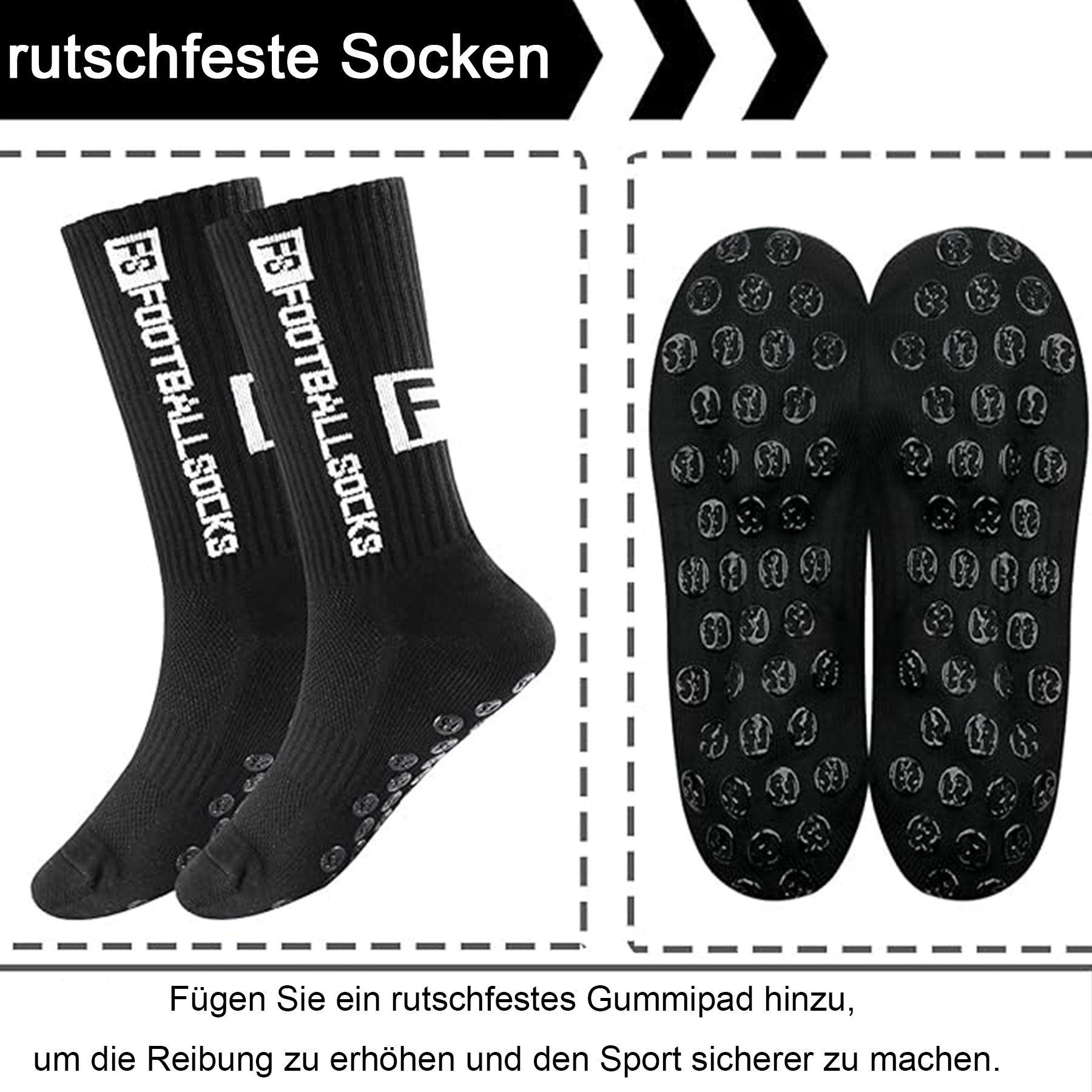 Mutig Sportsocken 6 Paare Fußball Socken, günstig online kaufen