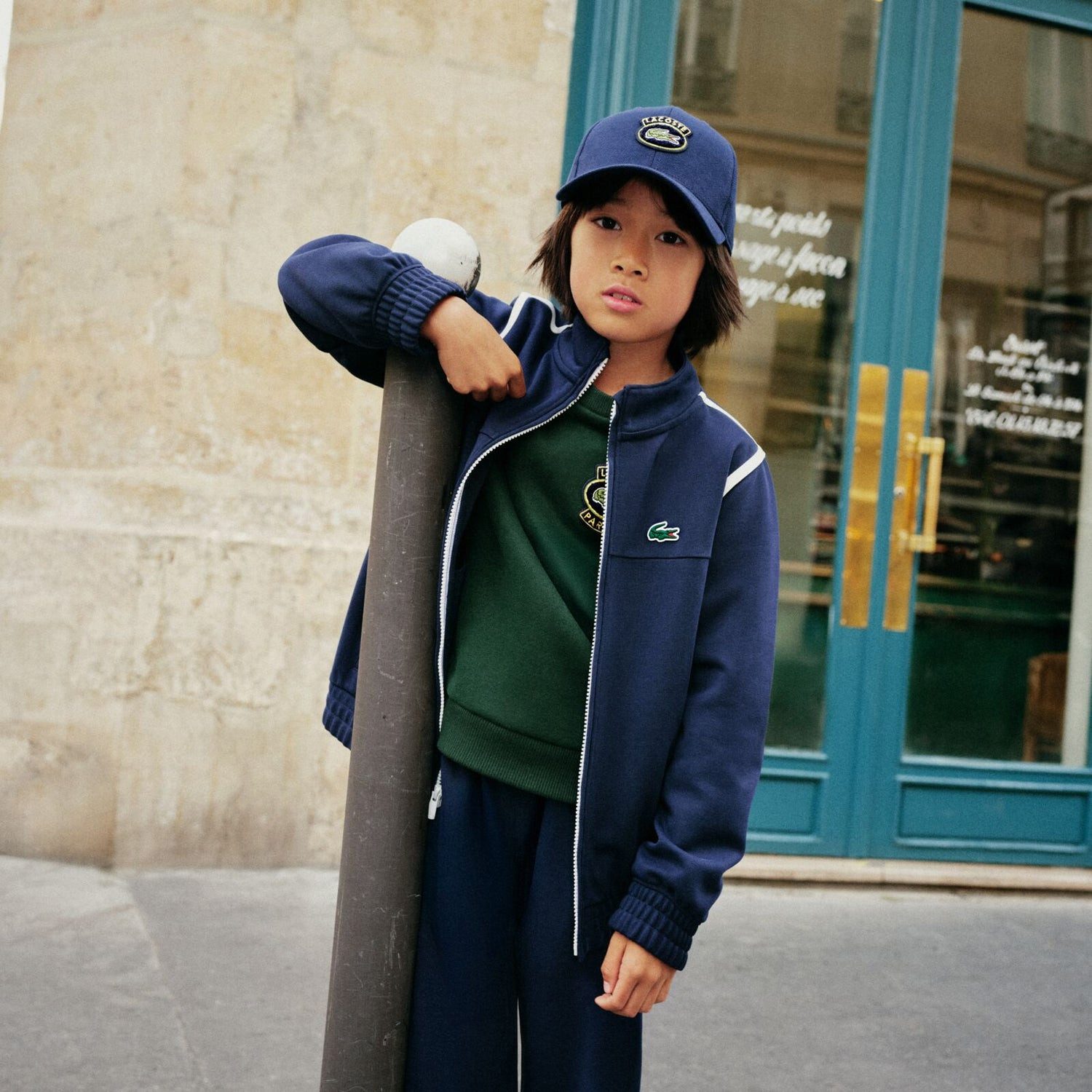 Lacoste Baseball Cap Lacoste Kinder Capdunkelblau marine navy mit Krokodil-Badge