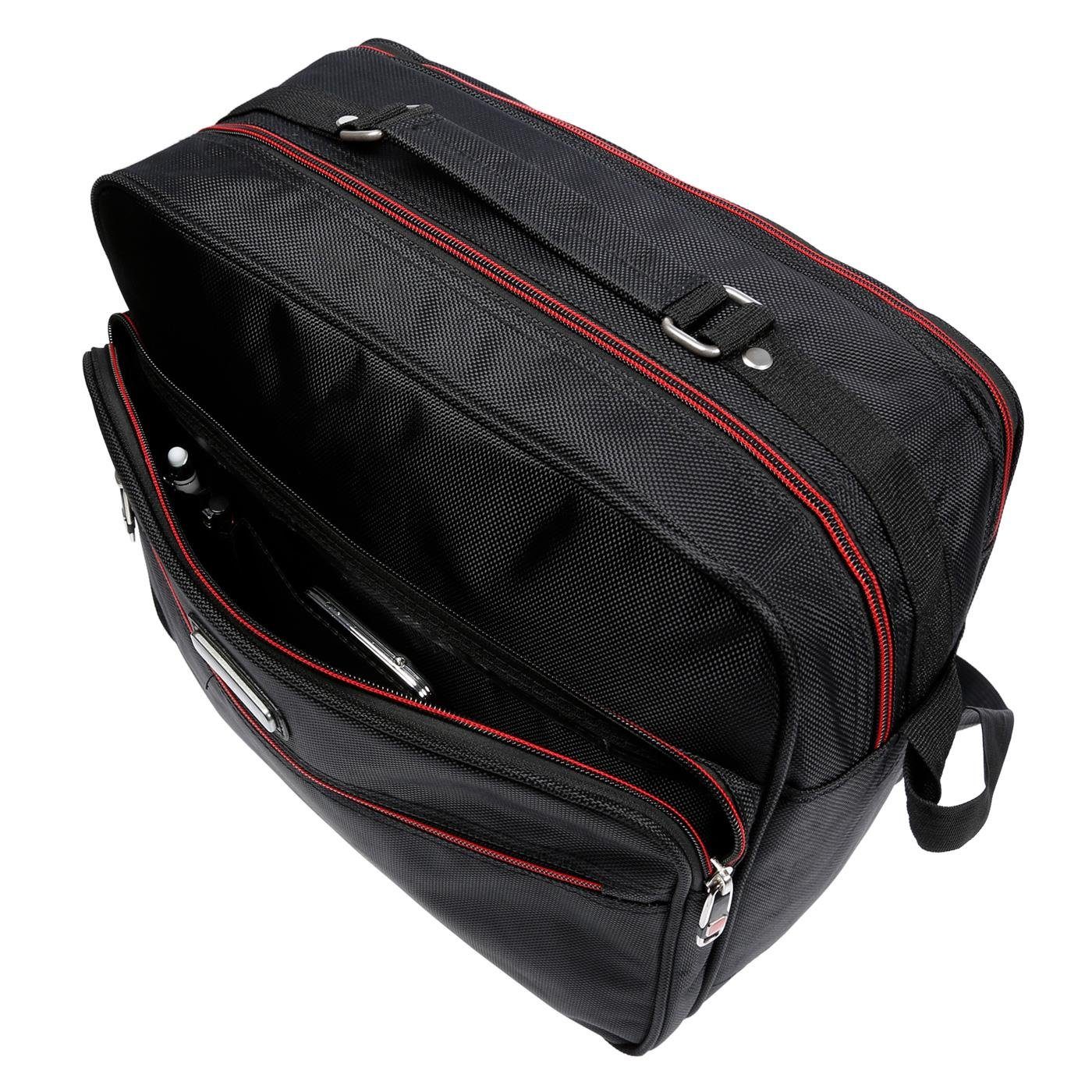 Christian Wippermann Businesstasche Herren Tasche Arbeitstasche Umhängetasche Bag Querformat, Flugumhänger Messenger Bag Boardcase – Bild 5 von 5