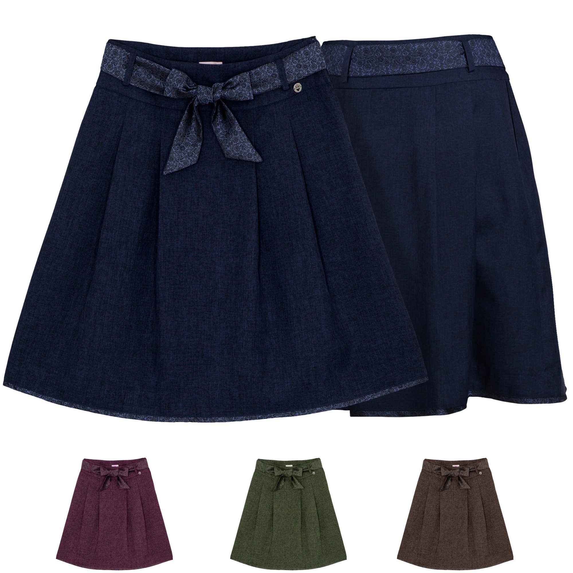 Spieth & Wensky Trachtenrock Babsi-Rock D Damen Trachtenrock "Babsi" Elegant Vintage Knielang Спідниці 60 cm