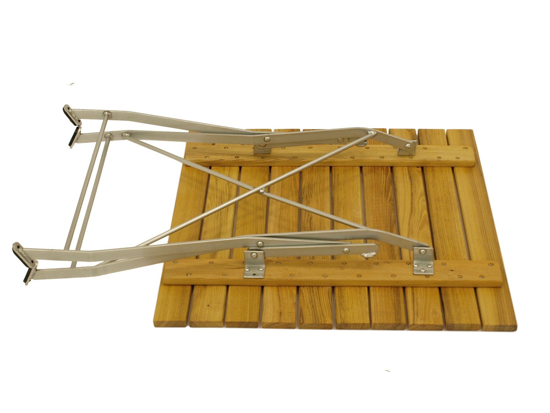 DEGAMO Gartentisch BAD TÖLZ (1-St), Gestell Flachstahl pulverbeschichtet, Belattung Robinie, klappbar