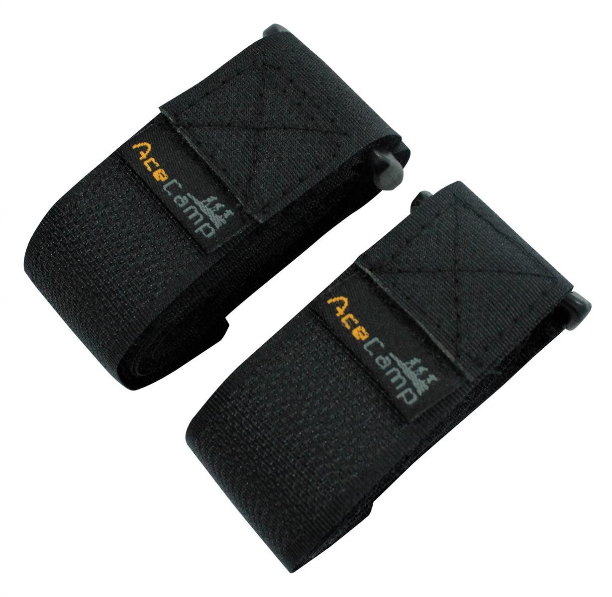 AceCamp Koffergurt Gepäckgurt 2er-Set 60 cm in Schwarz für Reisegepäck, (Doppelpack, 2-tlg), kompakt, robust, 2er-Set