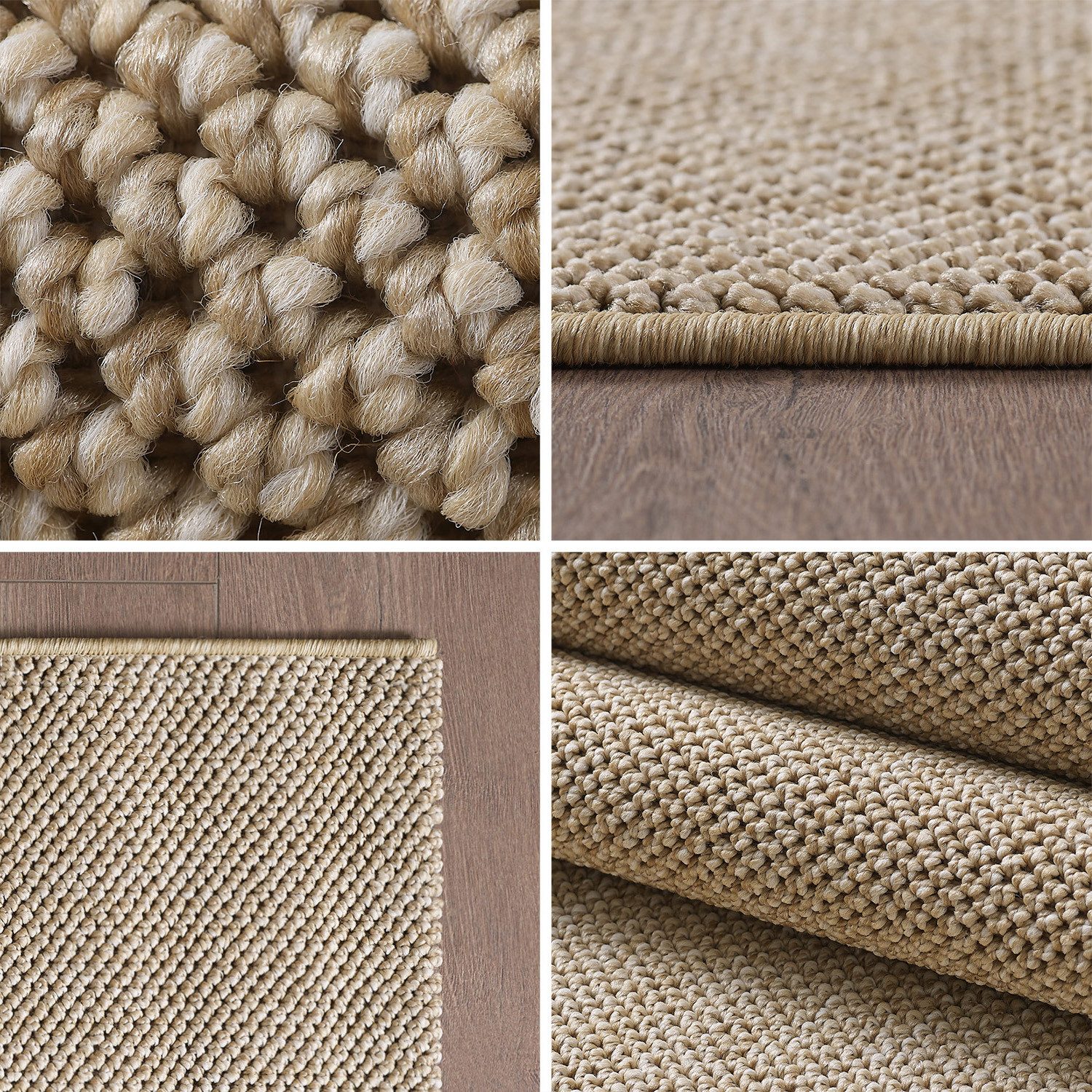Carpettex Schlingenteppich Unicolor, Rund, Höhe: 7 günstig online kaufen