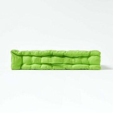 Homescapes Bodenkissen Sitzkissen unifarben grün 40 x 40 cm
