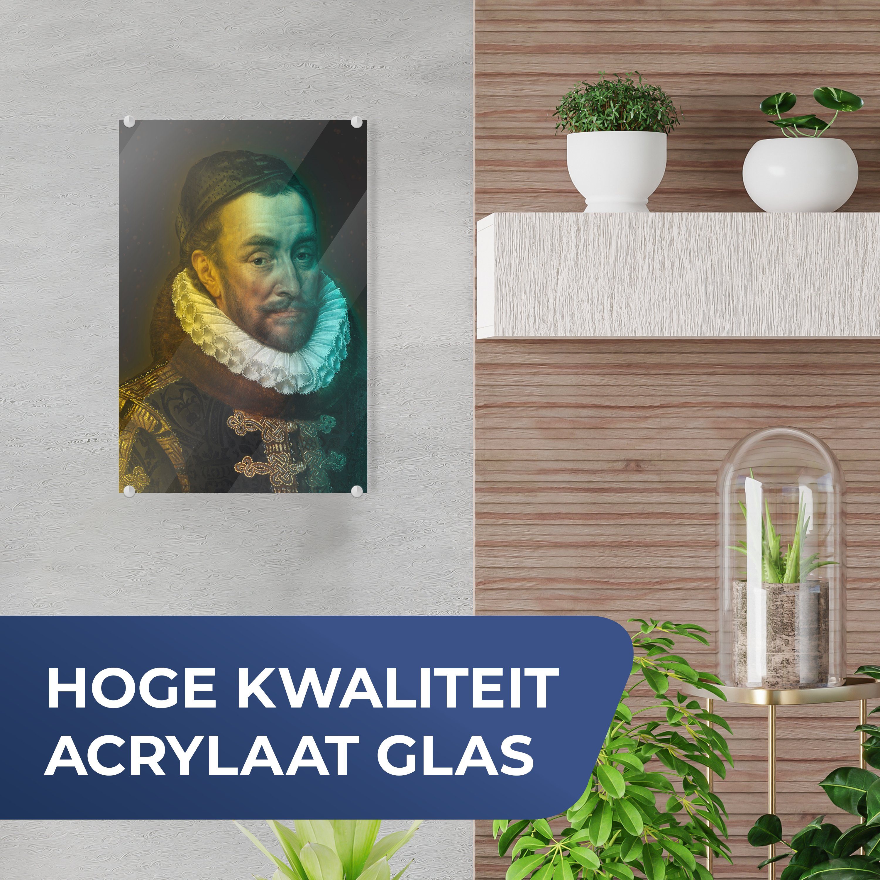 (1 Oranien auf MuchoWow Bilder Foto - von Thomasz - Wanddekoration - - Acrylglasbild St), bunt Glas Wilhelm Wandbild Glas Farben, Glasbilder Adriaen auf -