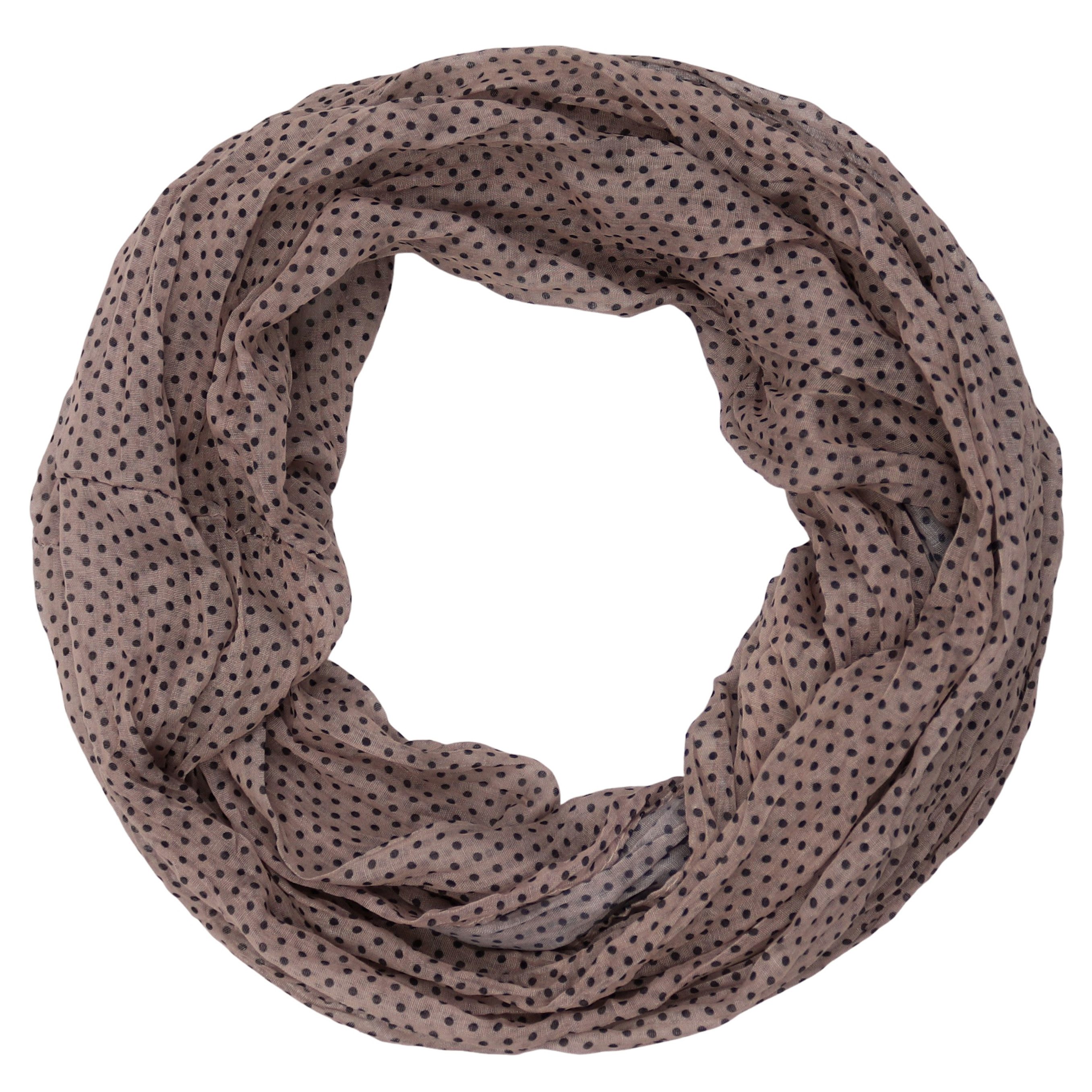Uni mit Punkten: Taupe Schwarz