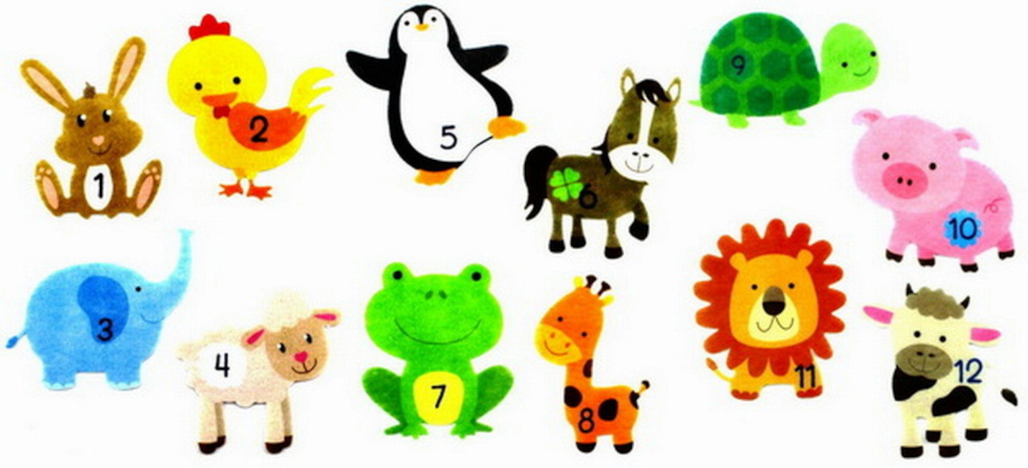 Triple-A-Toys Fotoalbum Monatssticker selbstkleben Tiermotive Babyalbum Sticker Aufkleber (12-St), Rückstandslos vom Stoff ablösbar - mehrfach verwendbar