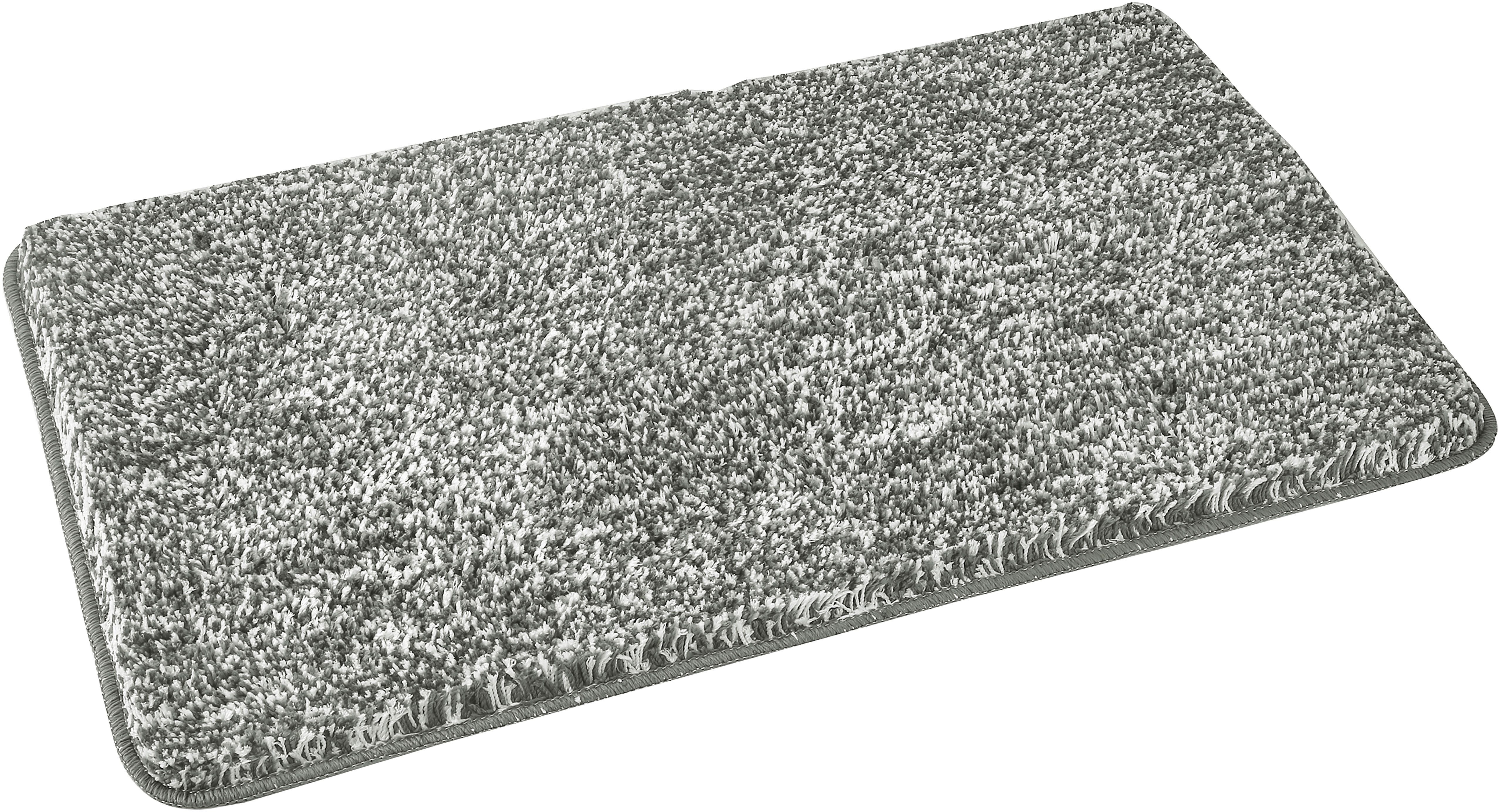 OTTO home Badematte Sanremo Standard, Badvorleger, Badezimmer Teppich, sehr weich, Höhe 30 mm, rutschhemmend beschichtet, schnell trocknend, fußbodenheizungsgeeignet, Polyester, rechteckig, Badteppich, unifarben, rechteckig, rund & als 3-tlg. Set erhältlich
