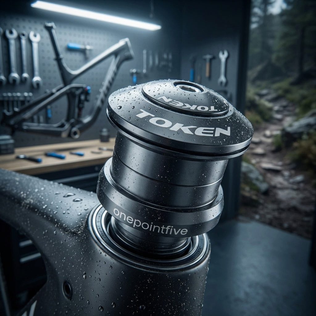 Token Fahrradlenker TOKEN Steuersatz Vigilante-Serie AHead 1 1/8" Taper 1.5" schwarz (44/4