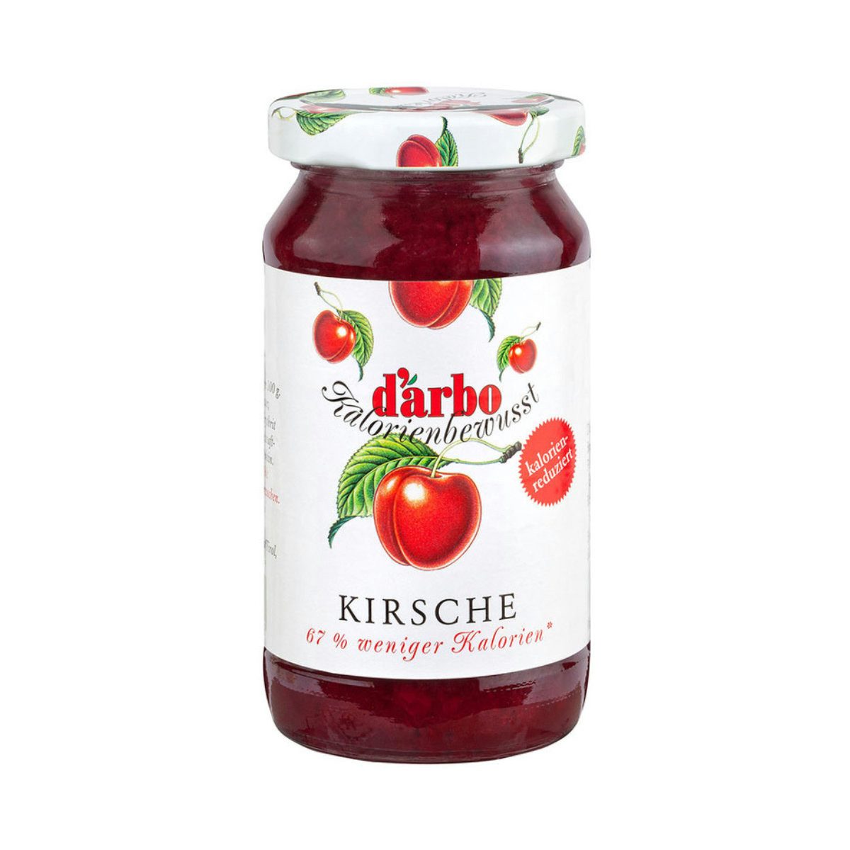 darbo Fruchtaufstrich, Darbo Kirsch Konfitüre mit Süßungsmitteln Kalorienbewusst 220g