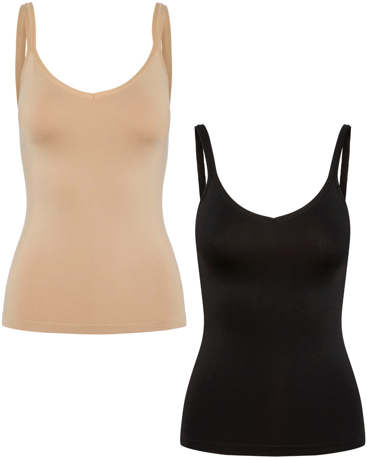 pieces Tanktop (2er Pack) nahtloses basic Unterwäschentop günstig online kaufen