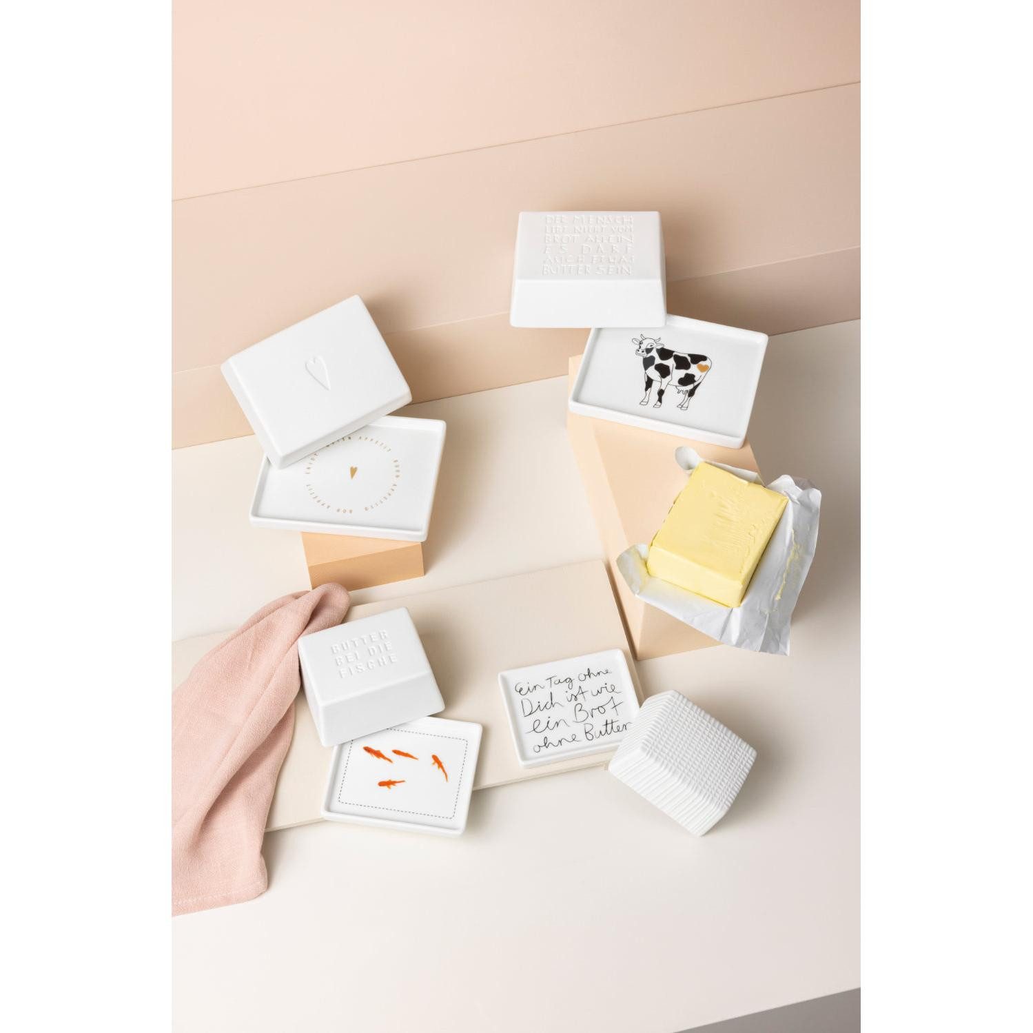 Räder Butterdose Design Butterdose Dining Der Mensch lebt nicht (Groß)