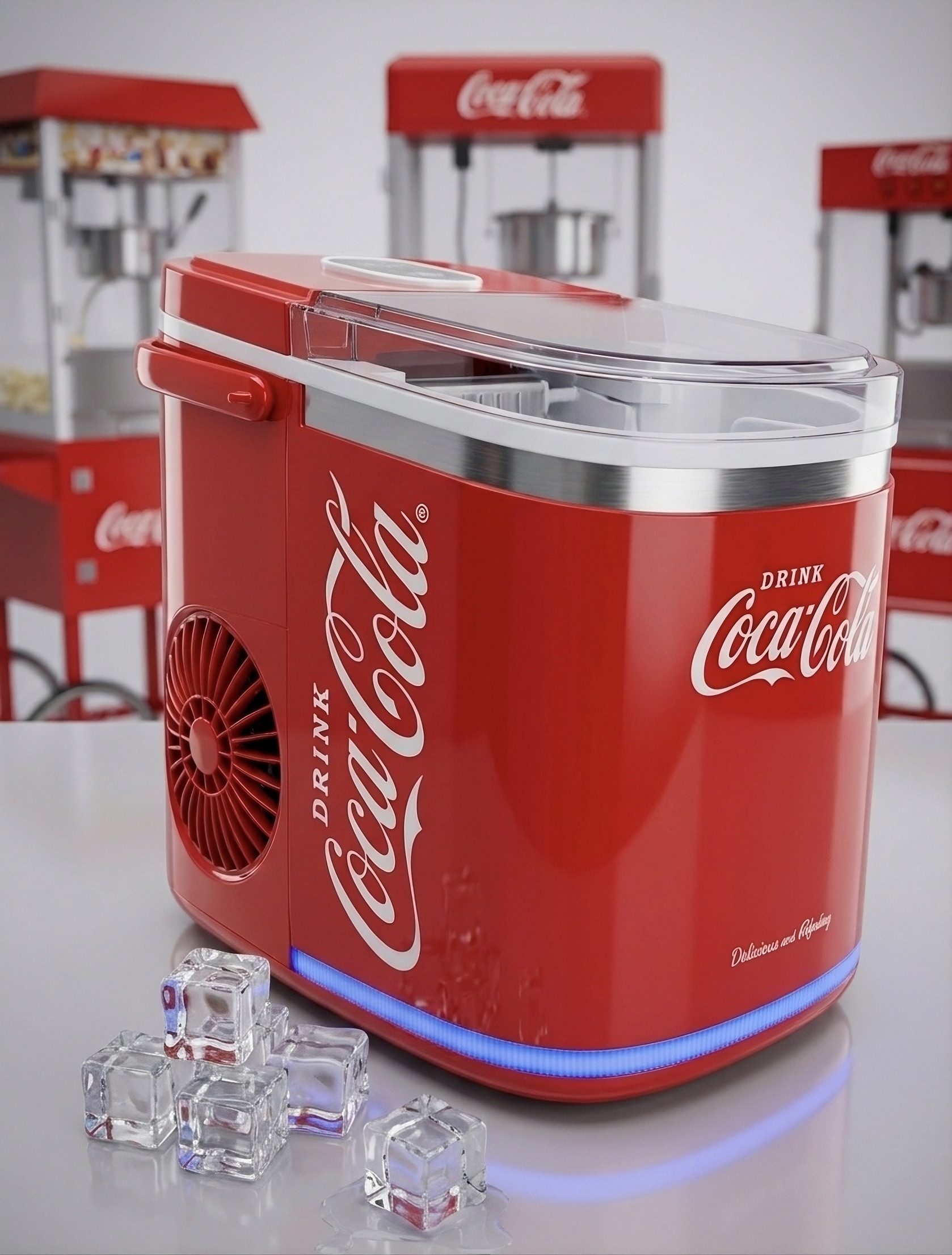 SALCO Elektrischer Eiswürfelbereiter IM-1215, COCA-COLA ® ICE CUBE MAKER