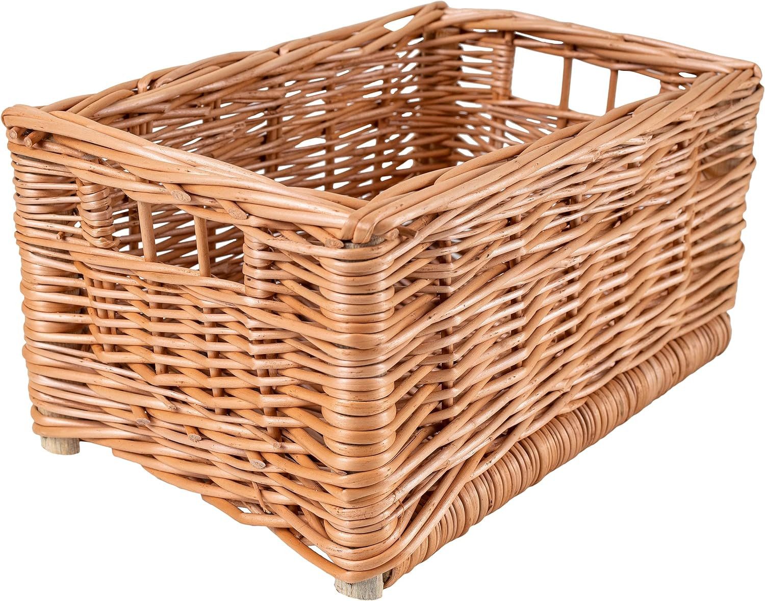 Creative Home Holzkiste Weidenkorb Aufbewahrungskorb, Handgeflochten, günstig online kaufen