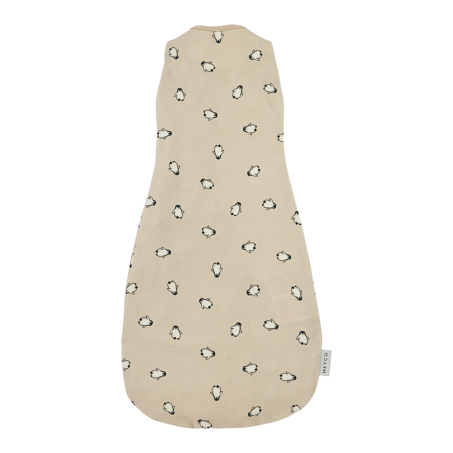 Meyco Baby Babyschlafsack Penguin Soft sand (100% Baumwolle, 1 tlg), 70cm – Bild 2 von 4