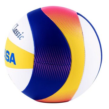 Mikasa Volleyball Beachvolleyball Beach Classic BV551C, Replica des offiziellen Spielballs "Beach Pro BV550C"