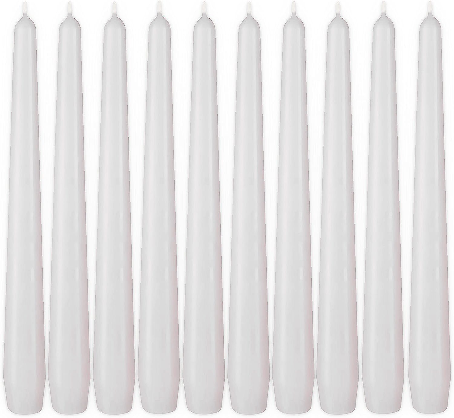 BRUBAKER Spitzkerze Premium Kerzen Set - bis zu 7,5 Stunden Brenndauer pro Kerze (Leuchterkerzen, 10-tlg., Halterkerzen Deko), 24 cm Tafelkerzen für Kerzenständer und Kronleuchter
