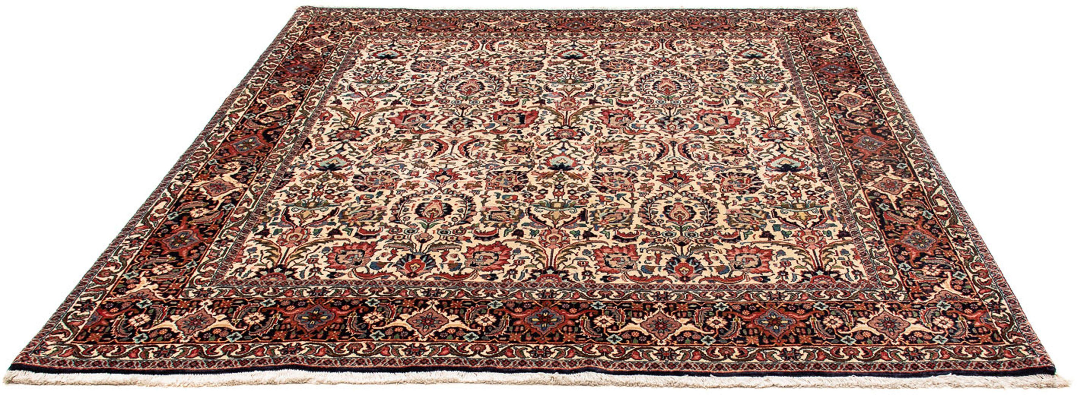 Orientteppich Perser - Bidjar quadratisch - 202 x 197 cm - mehrfarbig, morgenland, quadratisch, Höhe: 15 mm, Wohnzimmer, Handgeknüpft, Einzelstück mit Zertifikat