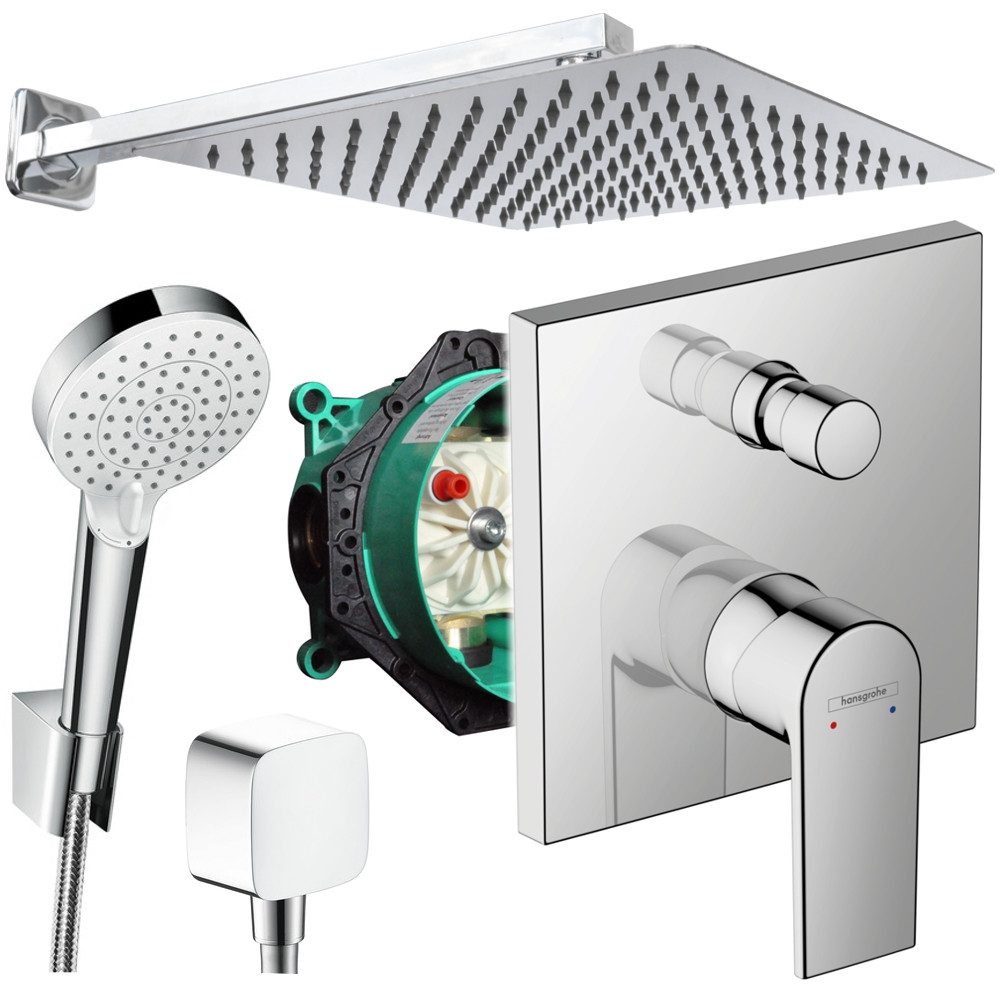 Hansgrohe und Jowi Duscharmatur Unterputz Duschsystem mit Kopfbrause, Verni günstig online kaufen