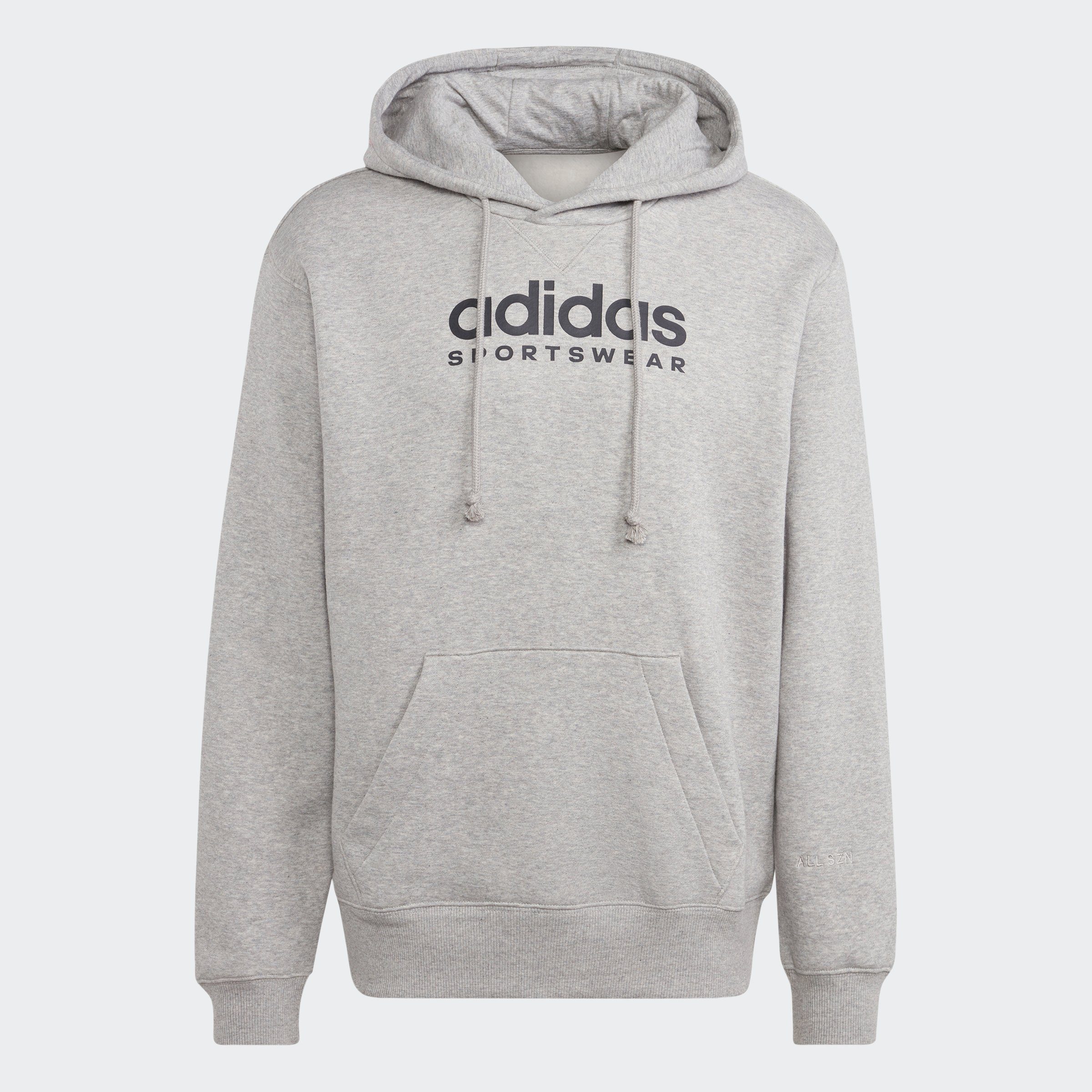 adidas Sportswear Kapuzensweatshirt ALL SZN FLEECE Grey Heather GRAPHIC HOODIE Medium