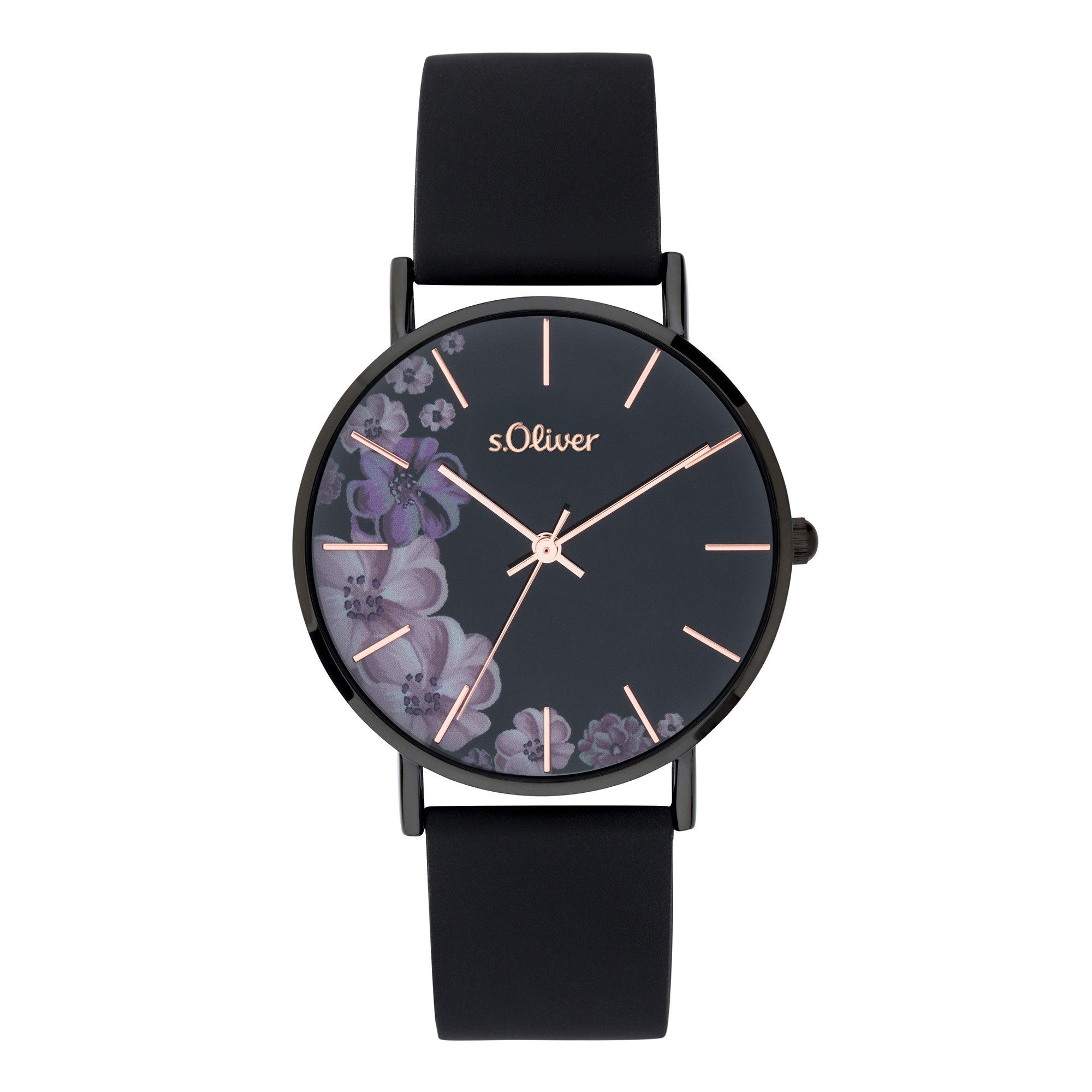 s.Oliver Quarzuhr Modern Statement Silikon
