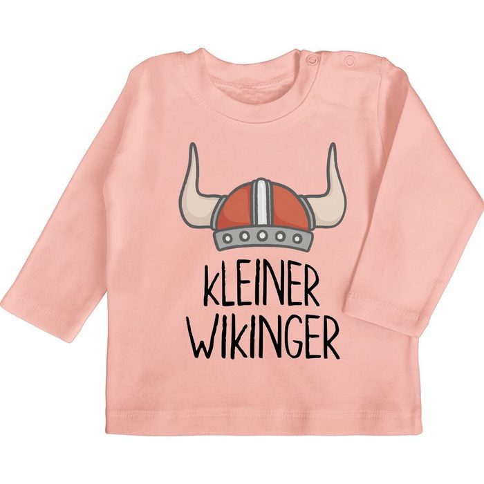 Shirtracer T-Shirt kleiner Wikinger - Wikinger & Walhalla Baby - Baby T-Shirt langarm baby langarmshirt - kleine geschenke für babys
