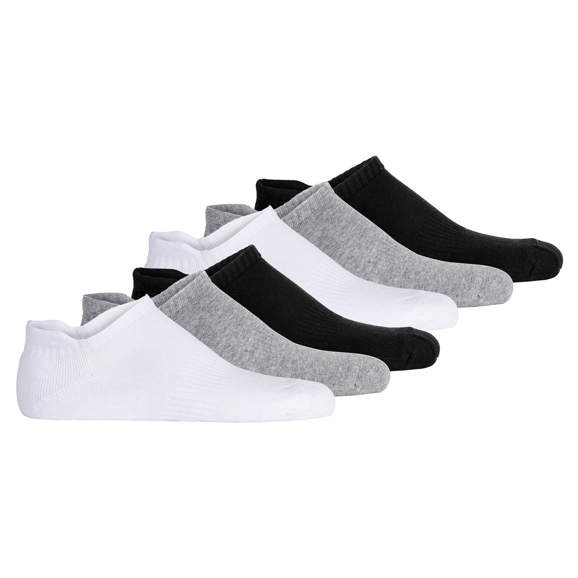 Sneakersocken Herren Socken 6er Pack Baumwolle 1/2 Terry Low Cut