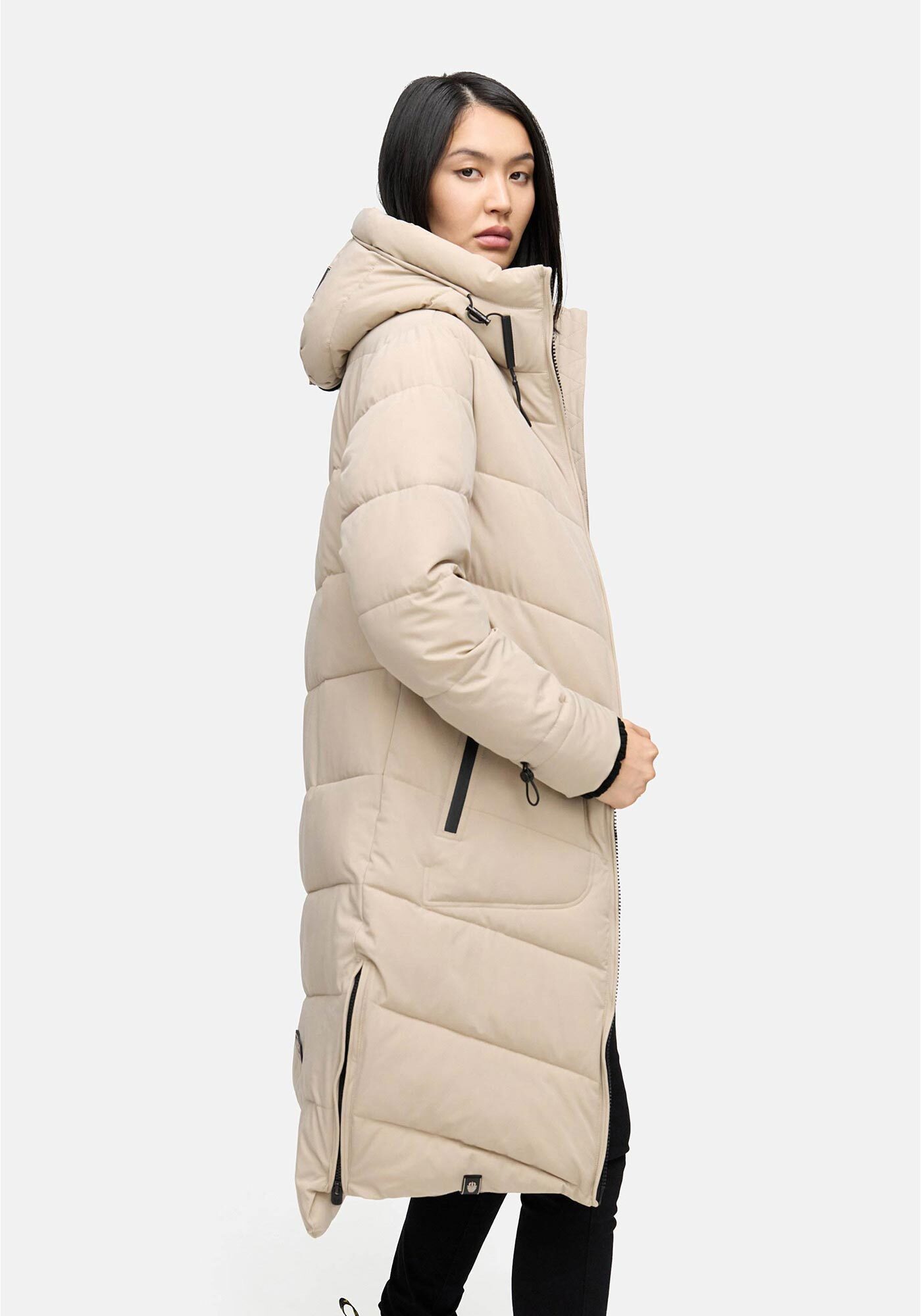 Marikoo Winterjacke Benikoo langer Winter Mantel gesteppt – Bild 3 von 5
