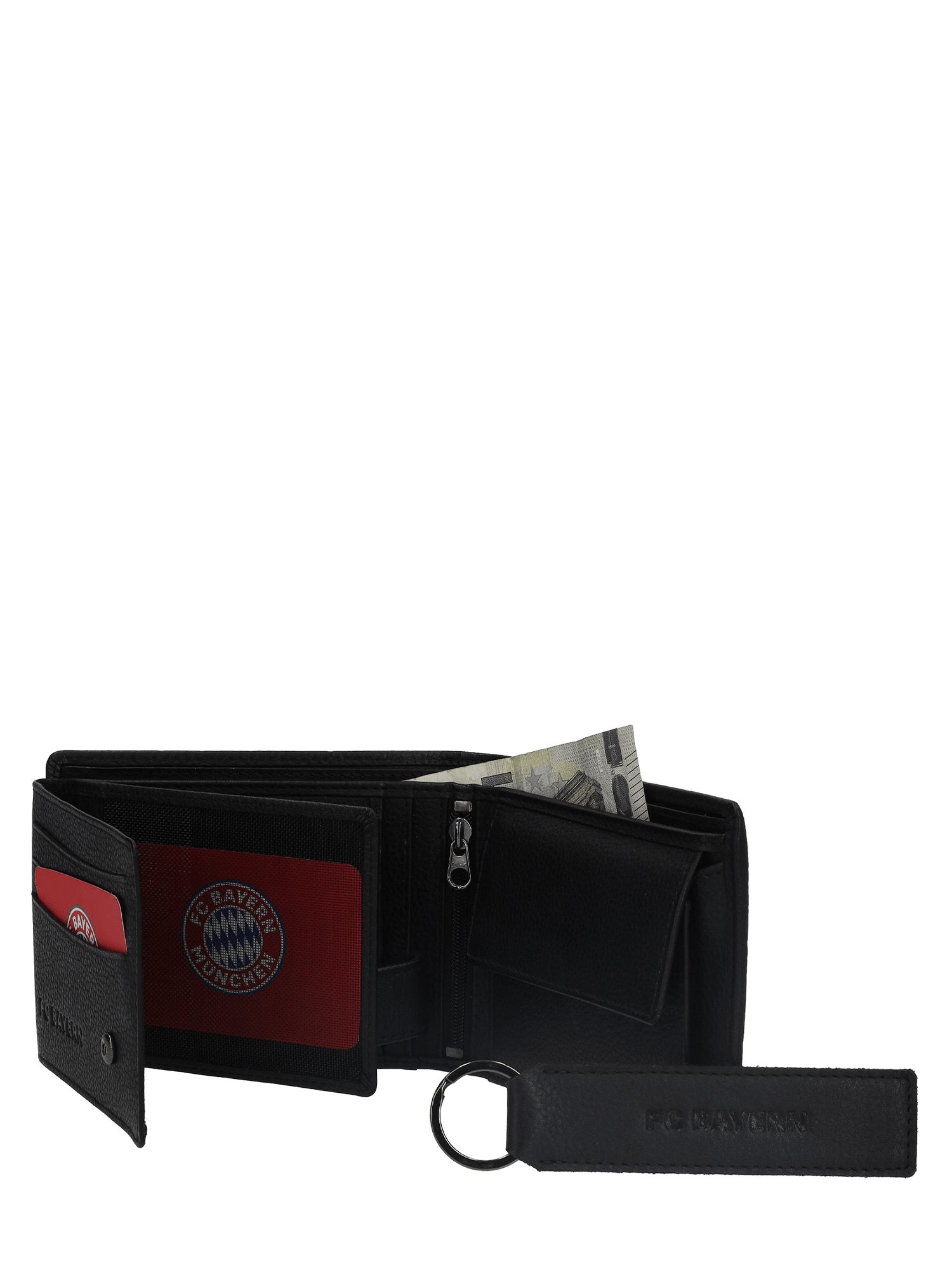 FC Bayern München Geldbörse FC Bayern München I Leder Set Geldbeutel & Schlüsselanhänger
