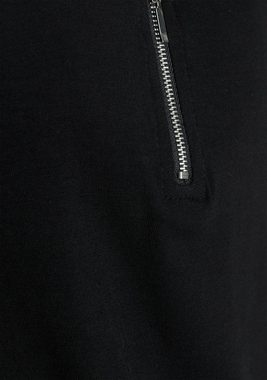 Laura Scott V-Shirt mit Reißverschluss-Detail
