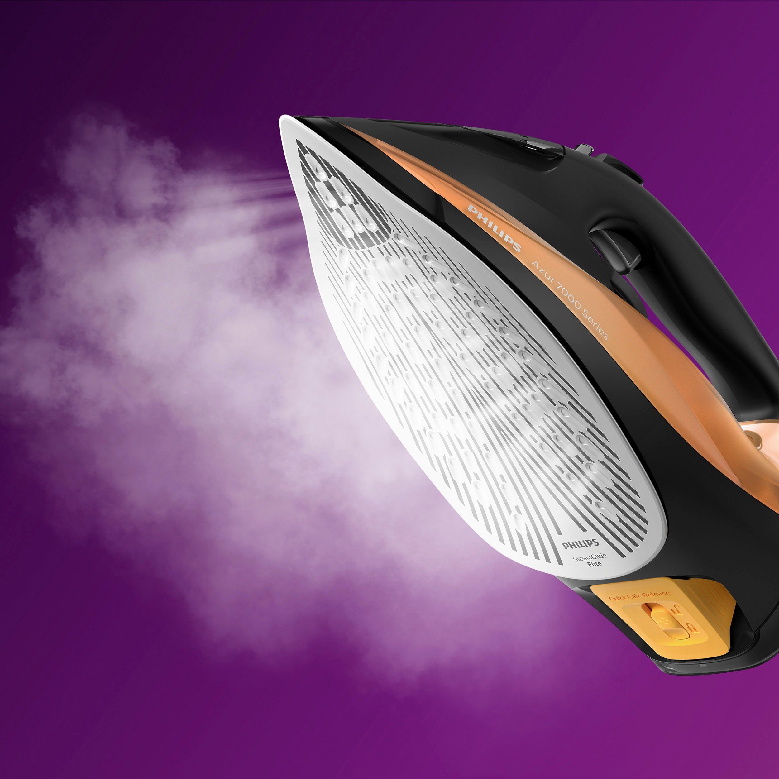Philips Dampfbügeleisen DST7040/80, 2800 W, SteamGlide Elite Bügelsohle, 300 ml Wassertank und 50gr/Min Dauerdampf