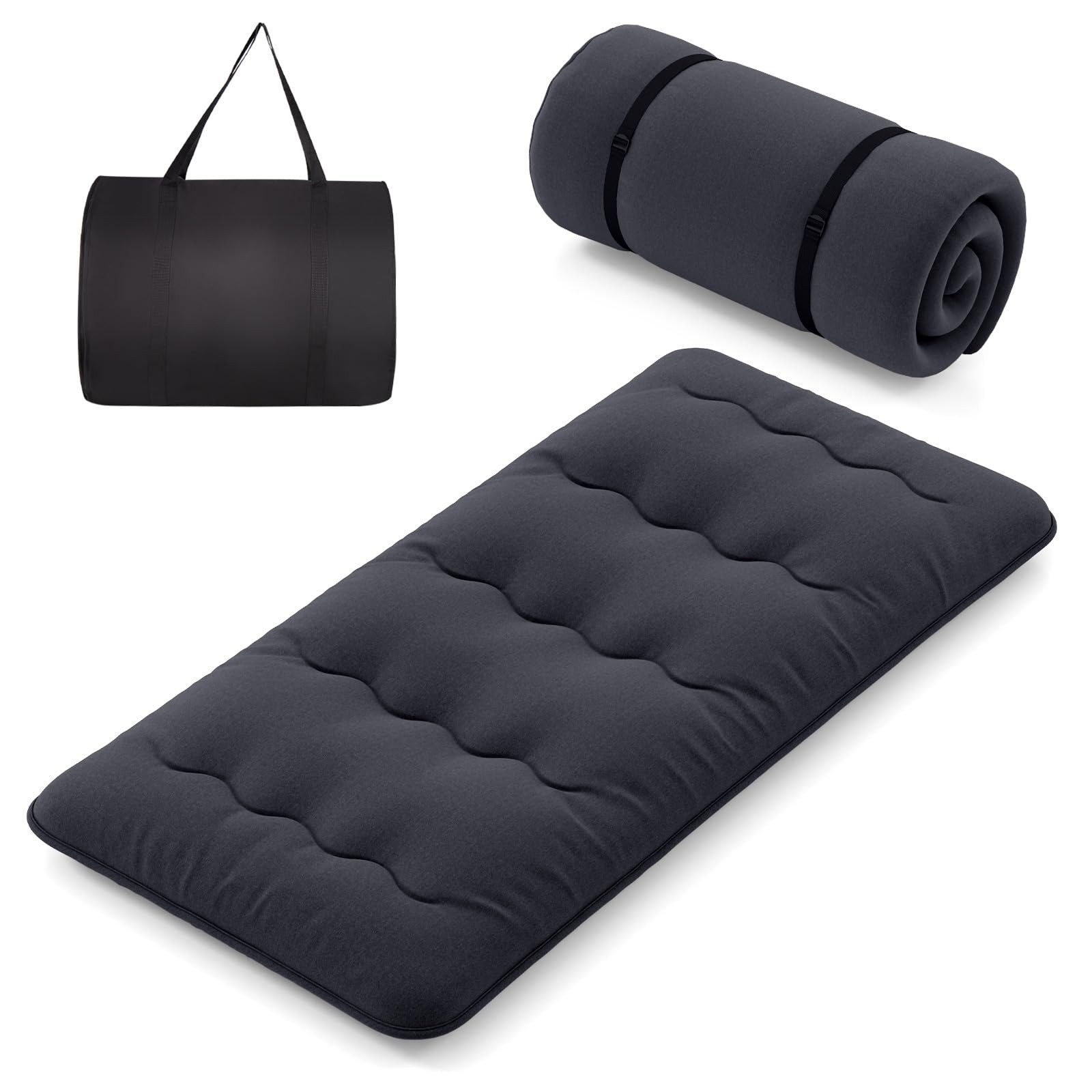 Futonmatratze, COSTWAY, 10 cm hoch, Futon Matratze, Tatami-Matte, Klappmatratze, 90x200cm