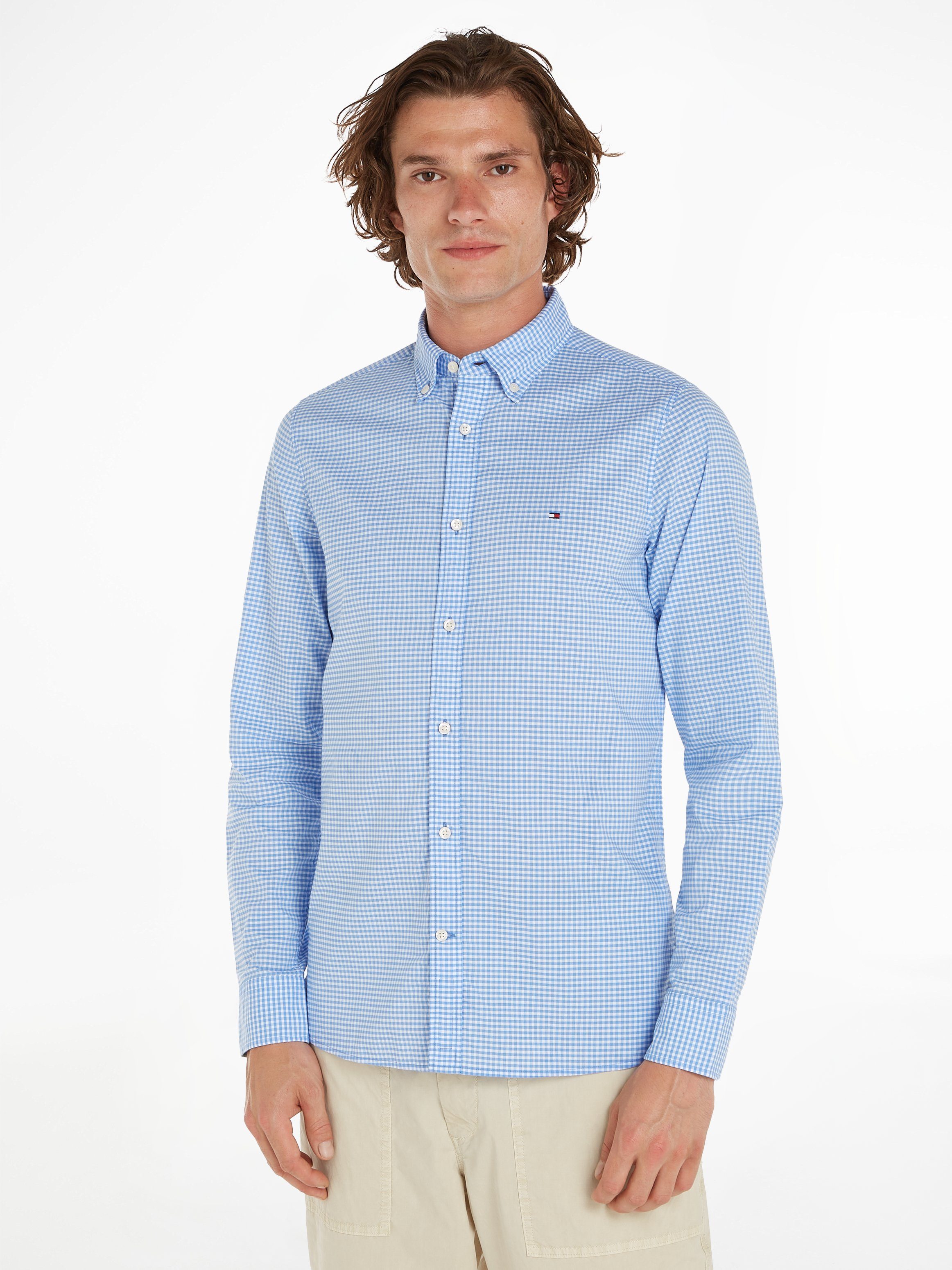 Tommy Hilfiger Karohemd FLEX TEXTURED GINGHAM günstig online kaufen