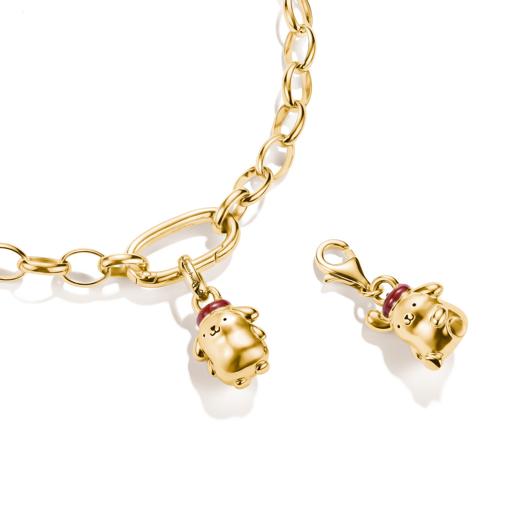 THOMAS SABO Charm-Einhänger THOMAS SABO ♡ Hello Kitty Pompompurin-Design Charm - Original, Emaille