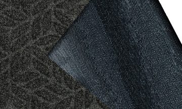 Fußmatte DUNE Leaves Dark Grey, wash+dry by Kleen-Tex, rechteckig, Höhe: 8 mm