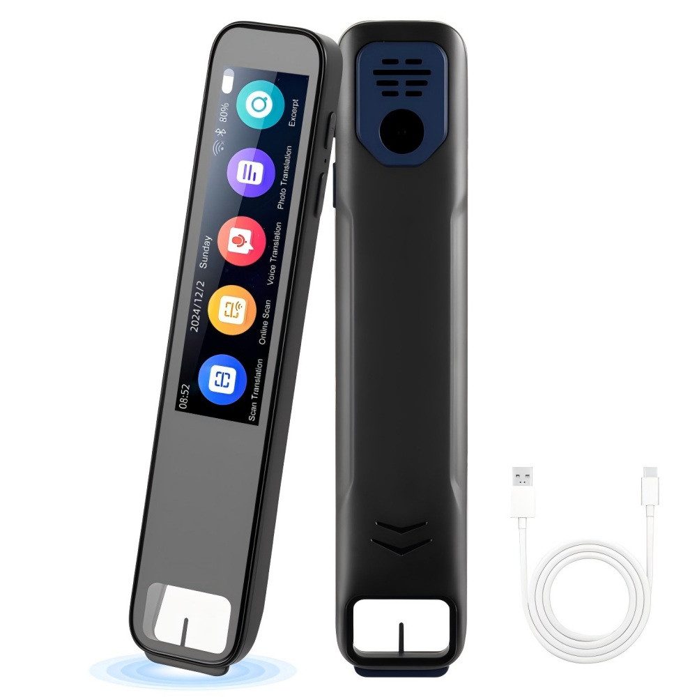 i@home Sprachcomputer Scan Stift Übersetzer mit KI-Technologie, 3,7 Zoll Touchscreen, Echtzeit-Übersetzung für 134 Sprachen (Online)