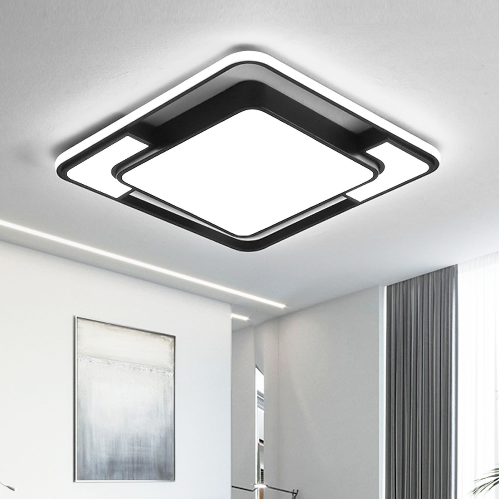style home Deckenleuchte LED Deckenlampe dimmbar mit Fernbedienung, 90W, Wa günstig online kaufen