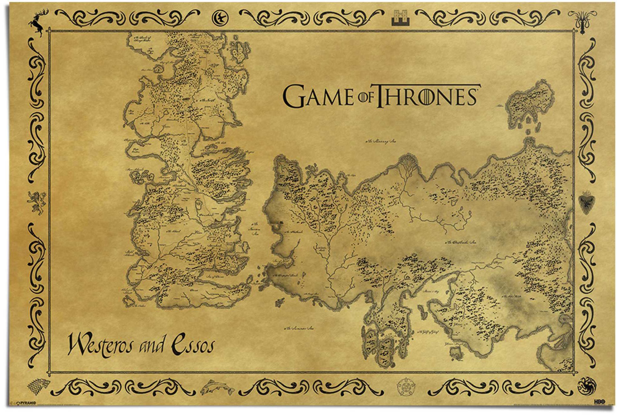 Reinders! Poster Game of Thrones (1 St) Karte