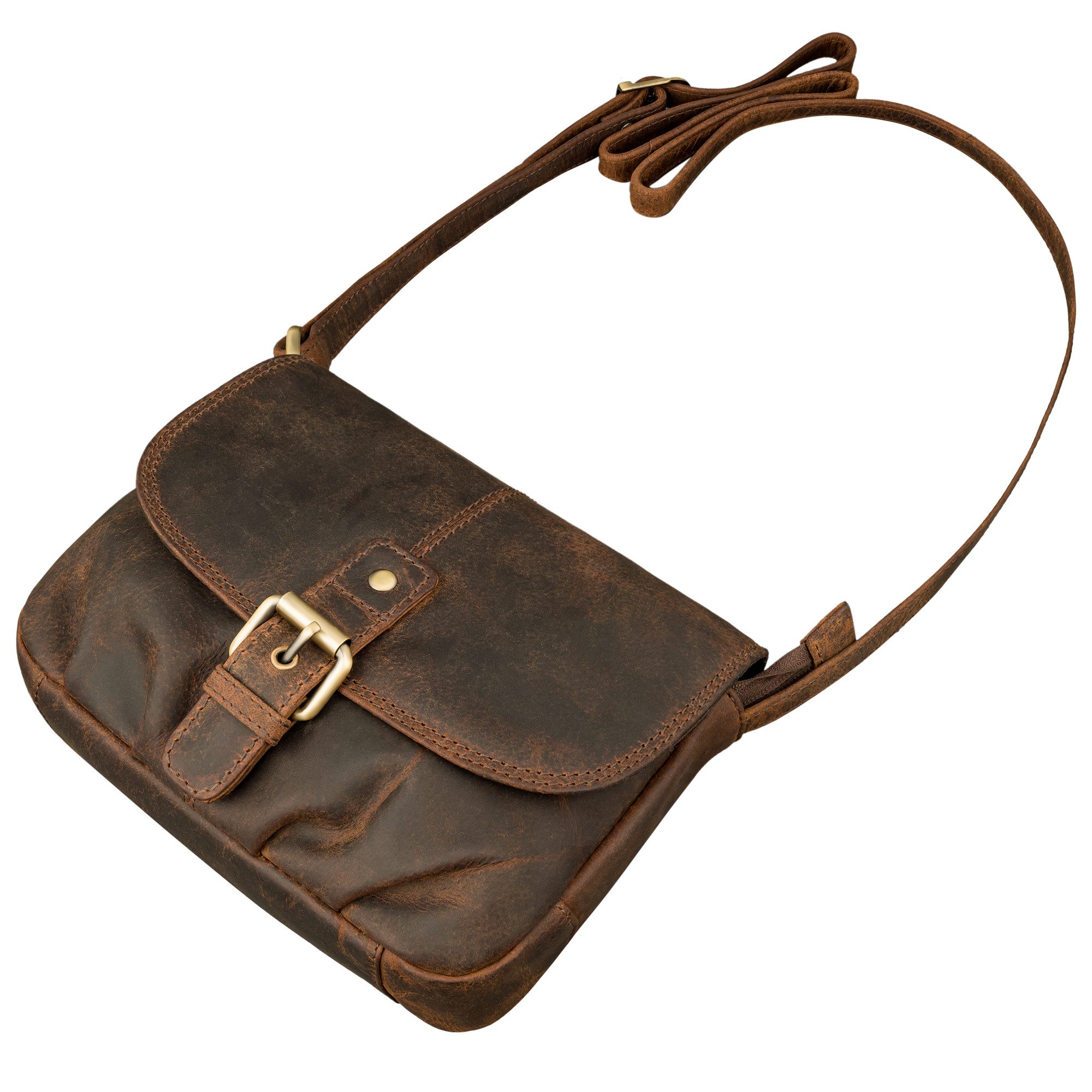 STILORD Handtasche "Iris" Leder Handtasche Damen klein Echtleder Umhängetaschen Frauen