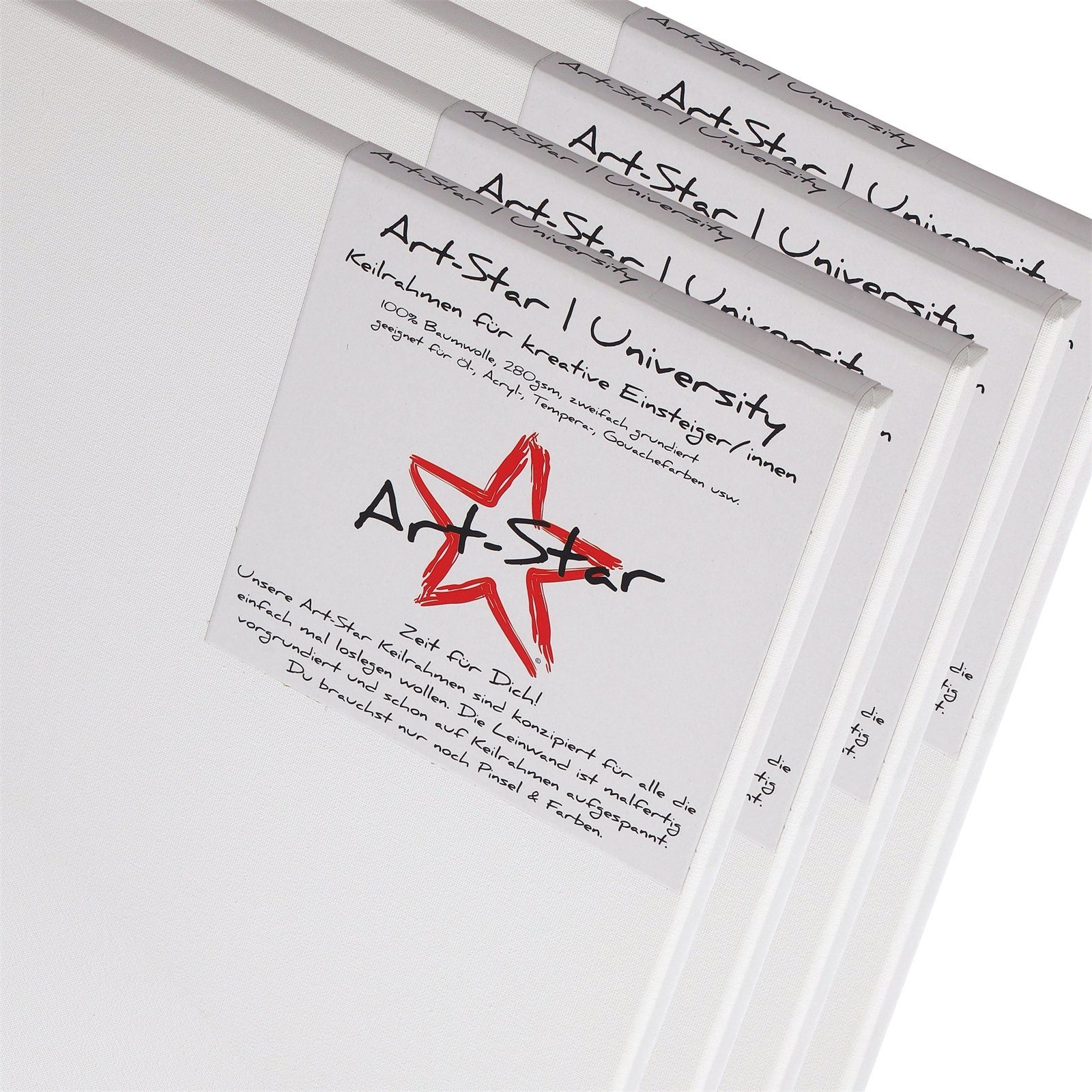 Art Star Keilrahmen 4x ART-STAR UNIVERSITY KEILRAHMEN 60x60cm, blanko Leinw günstig online kaufen