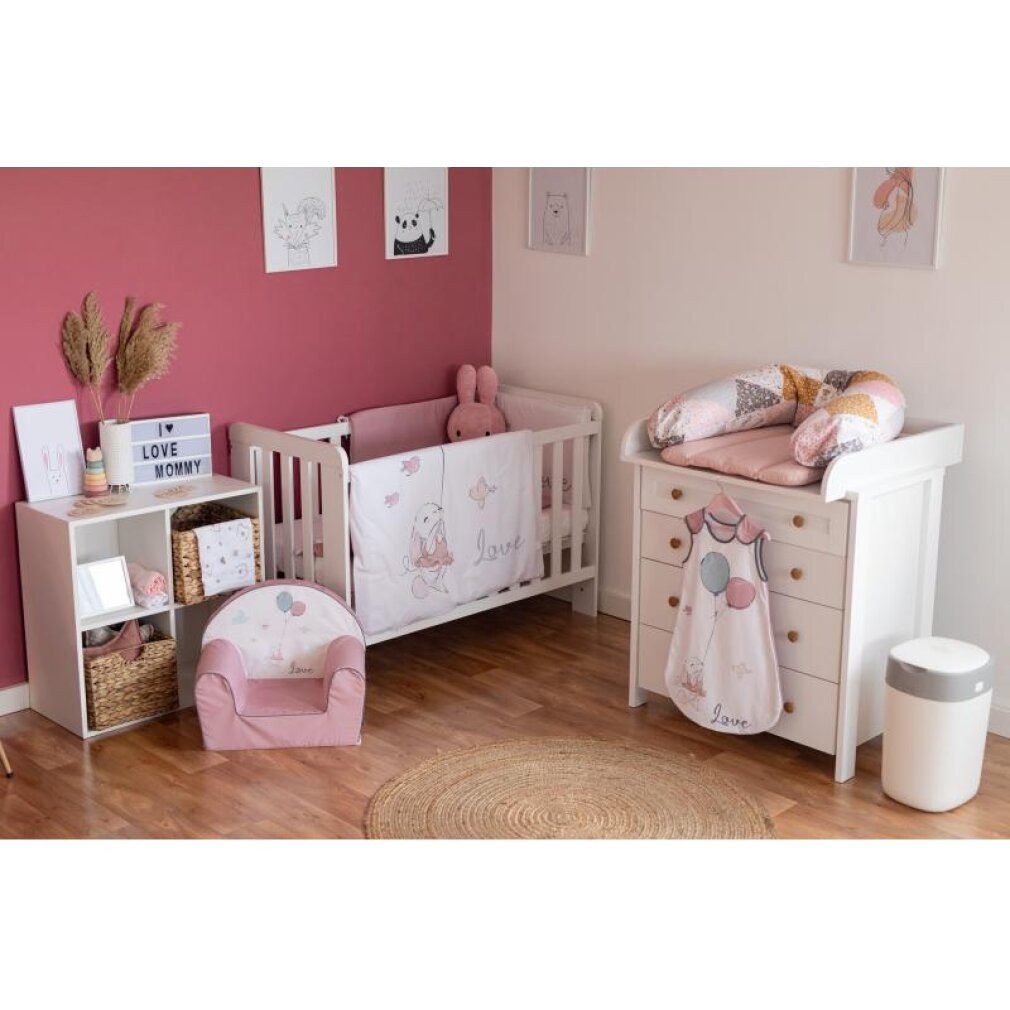 BUBABA Babybettwäsche Krippenset Lovely Bunny 6-teilig