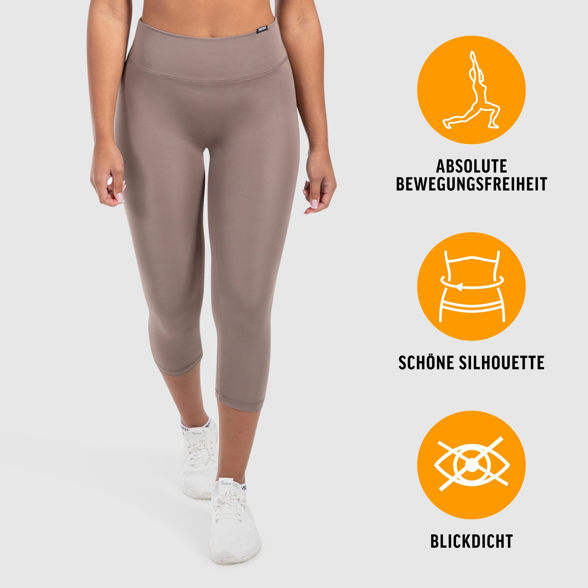 Smilodox Leggings Mirella, High Waist Capri-Leggings, weiches Stretch-Mater günstig online kaufen